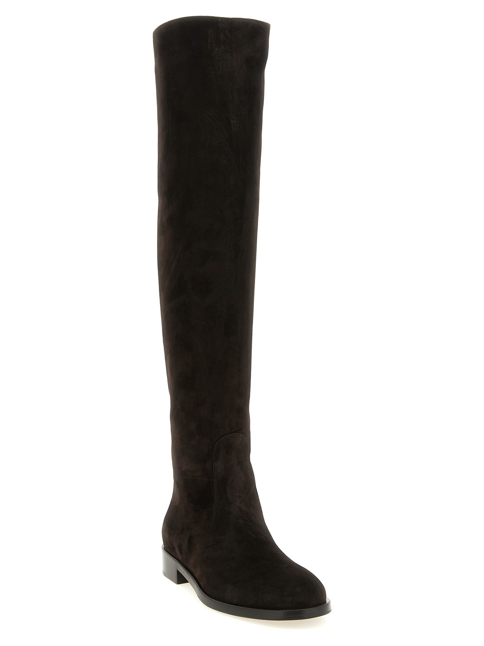 Suede Leather Over The Women's Knee - Gianvito Rossi - Modalova