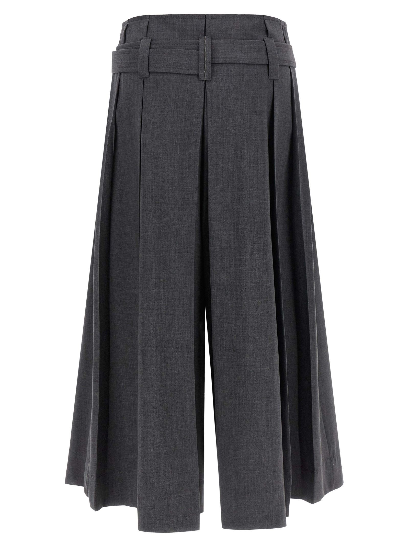 Virgin Wool Bermuda Women's Shorts - Brunello Cucinelli - Modalova