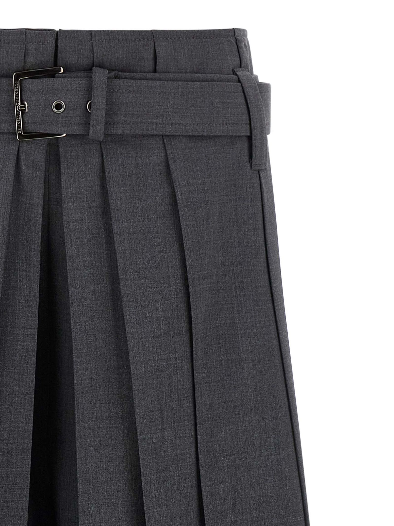 Virgin Wool Bermuda Women's Shorts - Brunello Cucinelli - Modalova