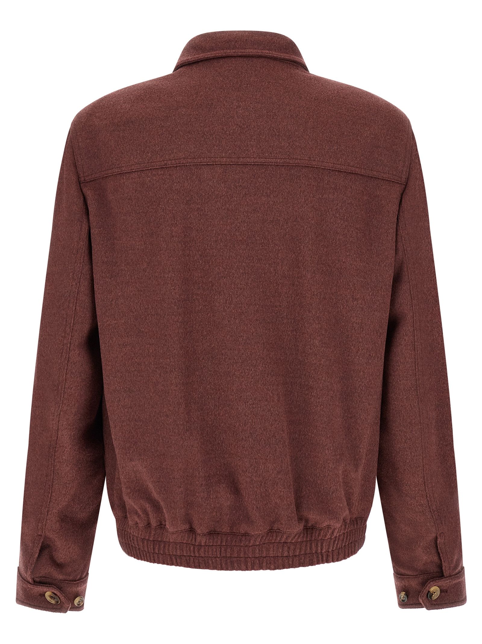 Virgin Wool Men's Bomber - Brunello Cucinelli - Modalova