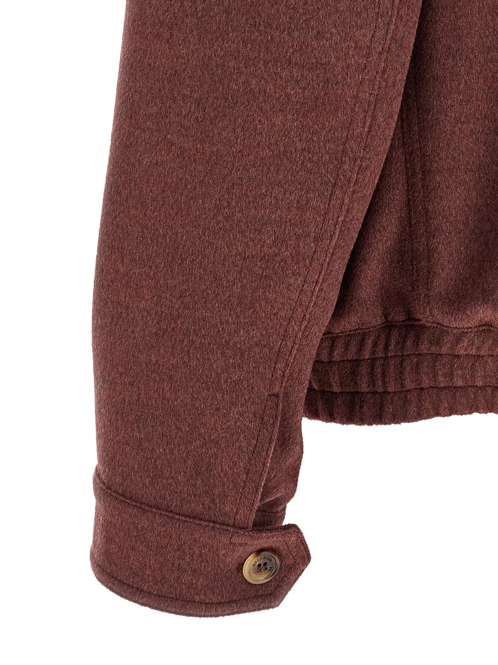 Virgin Wool Men's Bomber - Brunello Cucinelli - Modalova