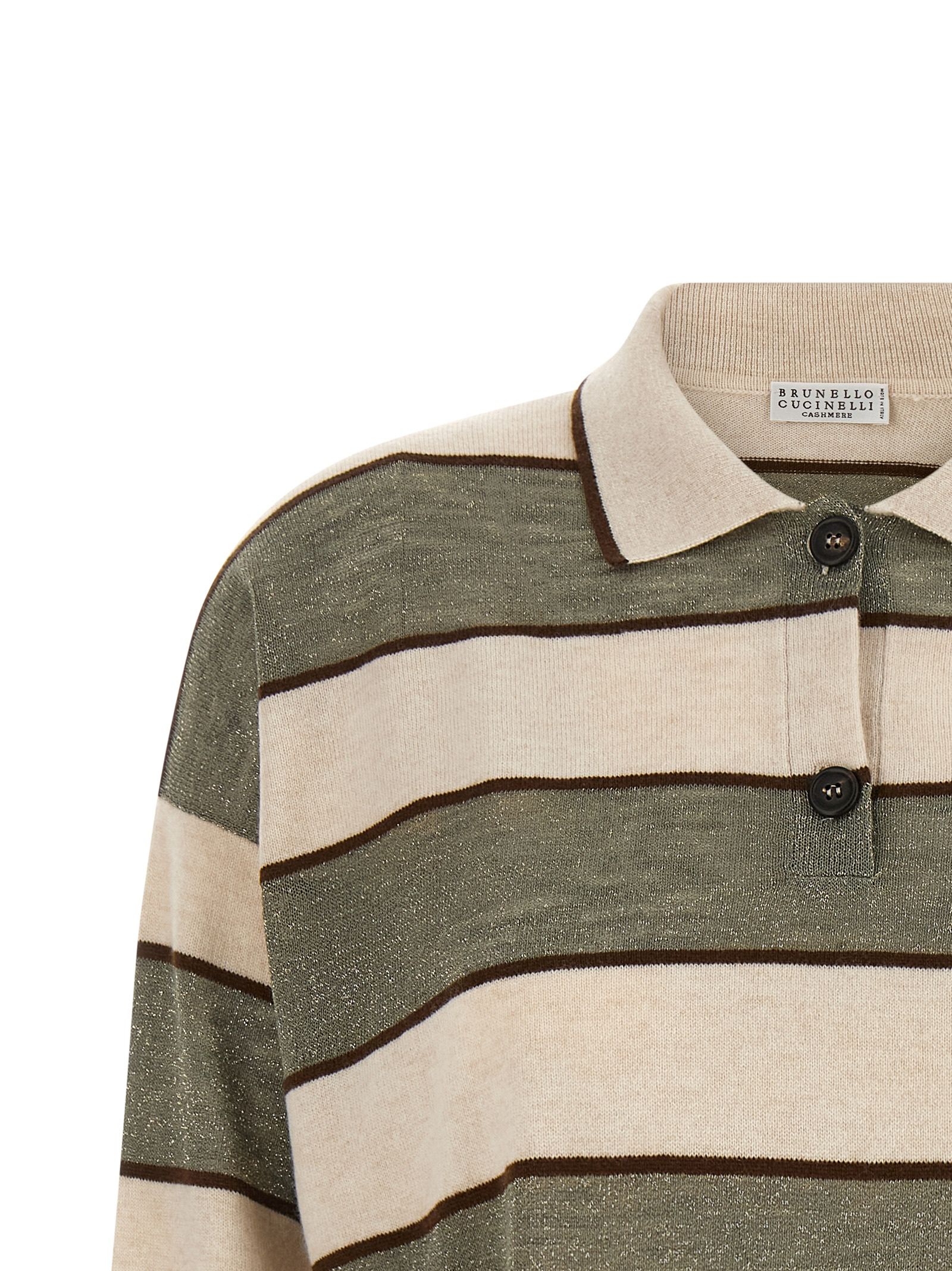 Virgin Wool Polo Women's Shirt - Brunello Cucinelli - Modalova