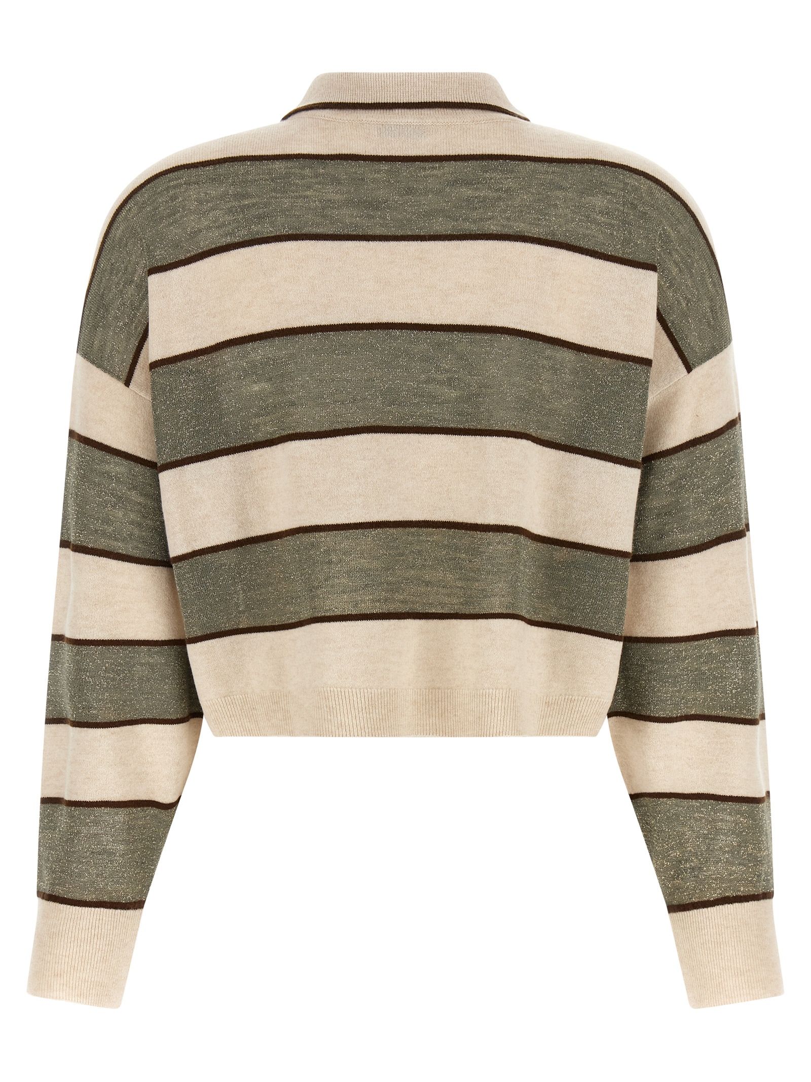 Virgin Wool Polo Women's Shirt - Brunello Cucinelli - Modalova