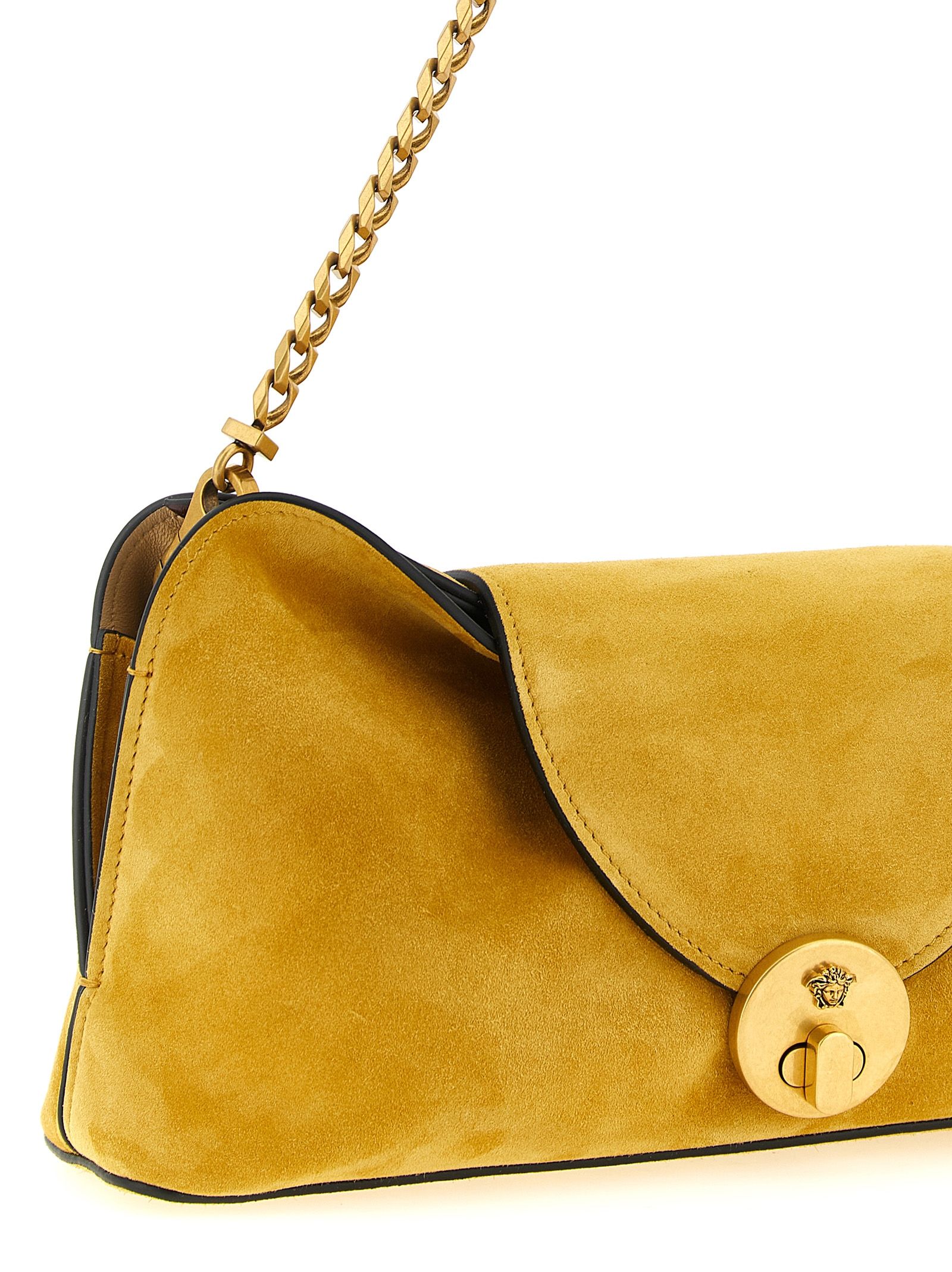 Calfskin Clutch Women's Bag - Versace - Modalova