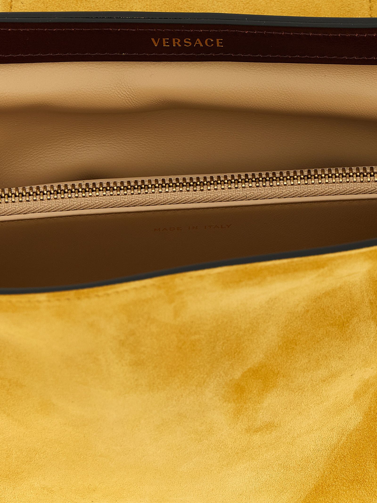 Calfskin Clutch Women's Bag - Versace - Modalova