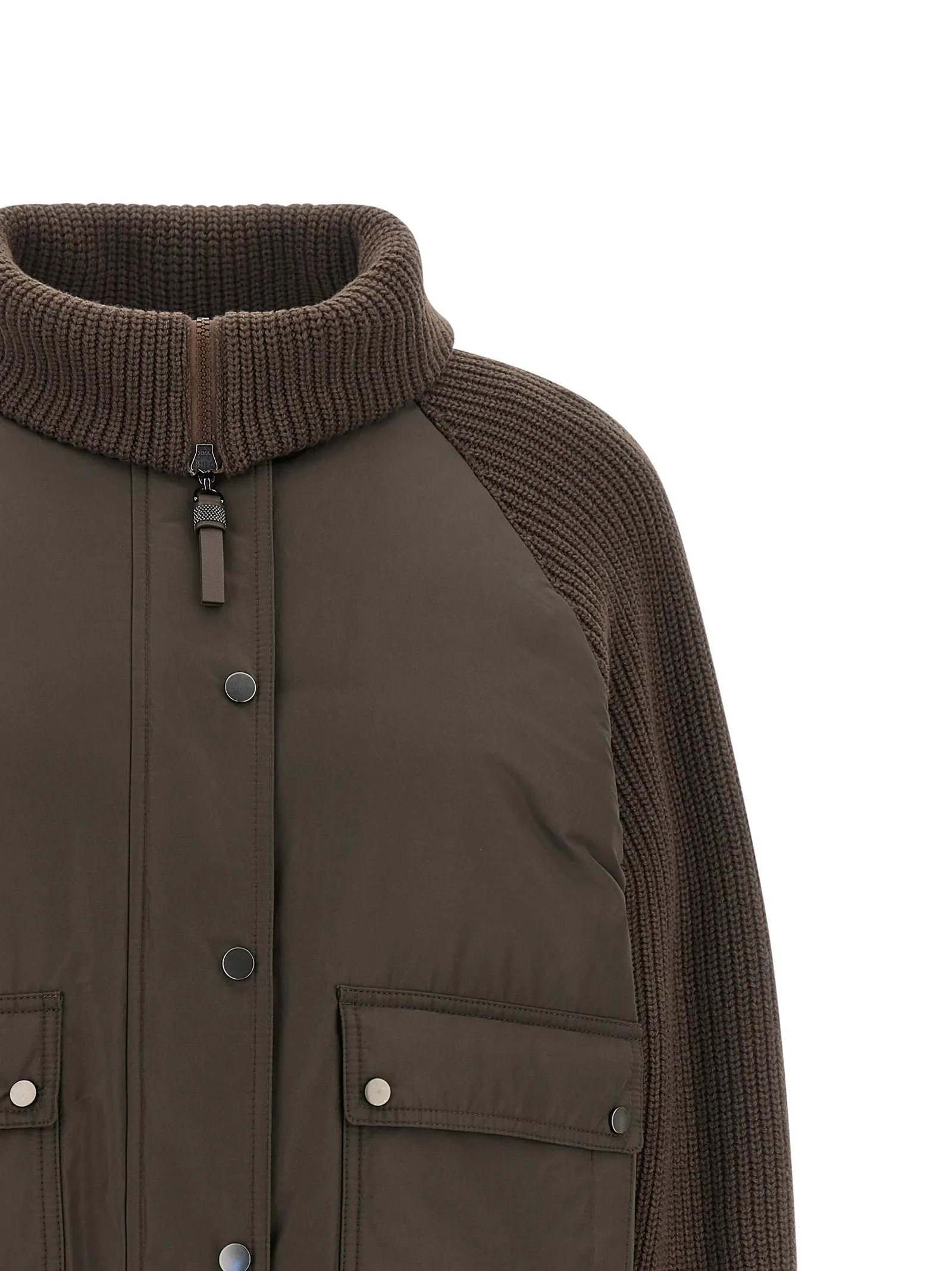 Cotton Full-Length Women's Jacket - Brunello Cucinelli - Modalova