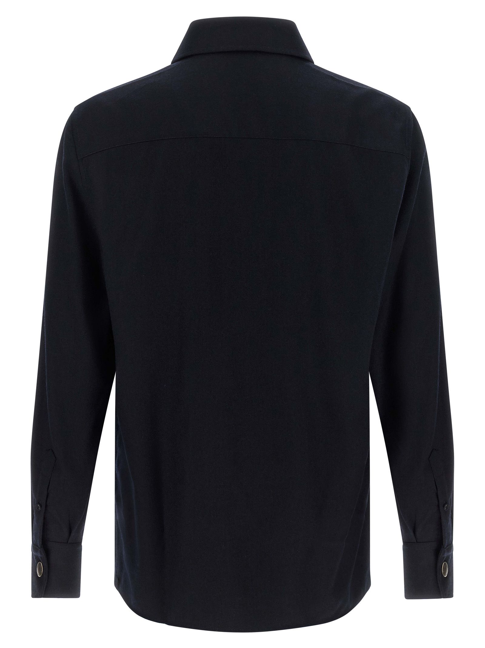 Virgin Wool Men's Blouse - Brunello Cucinelli - Modalova