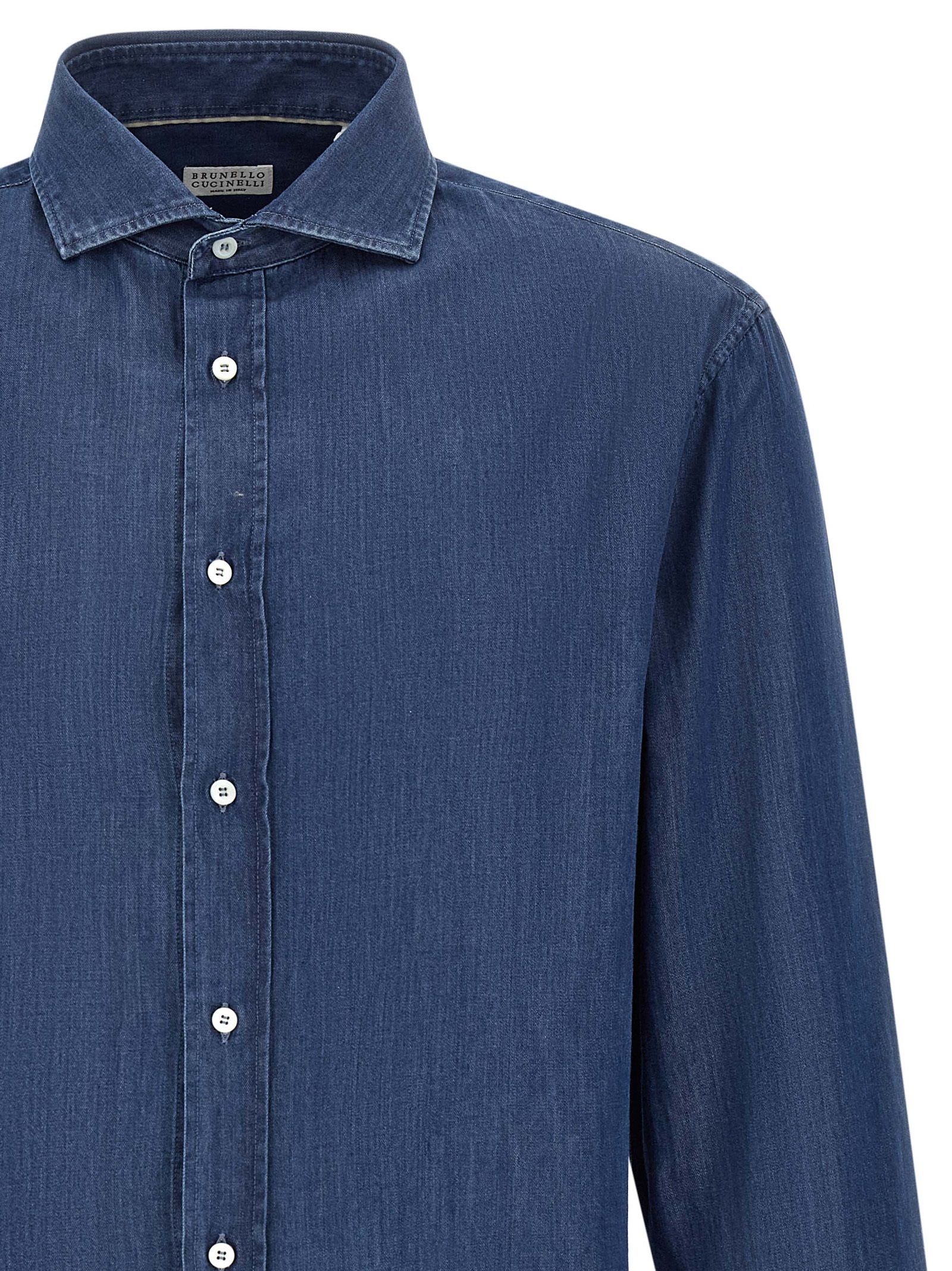 Cotton Men's Blouse - Brunello Cucinelli - Modalova