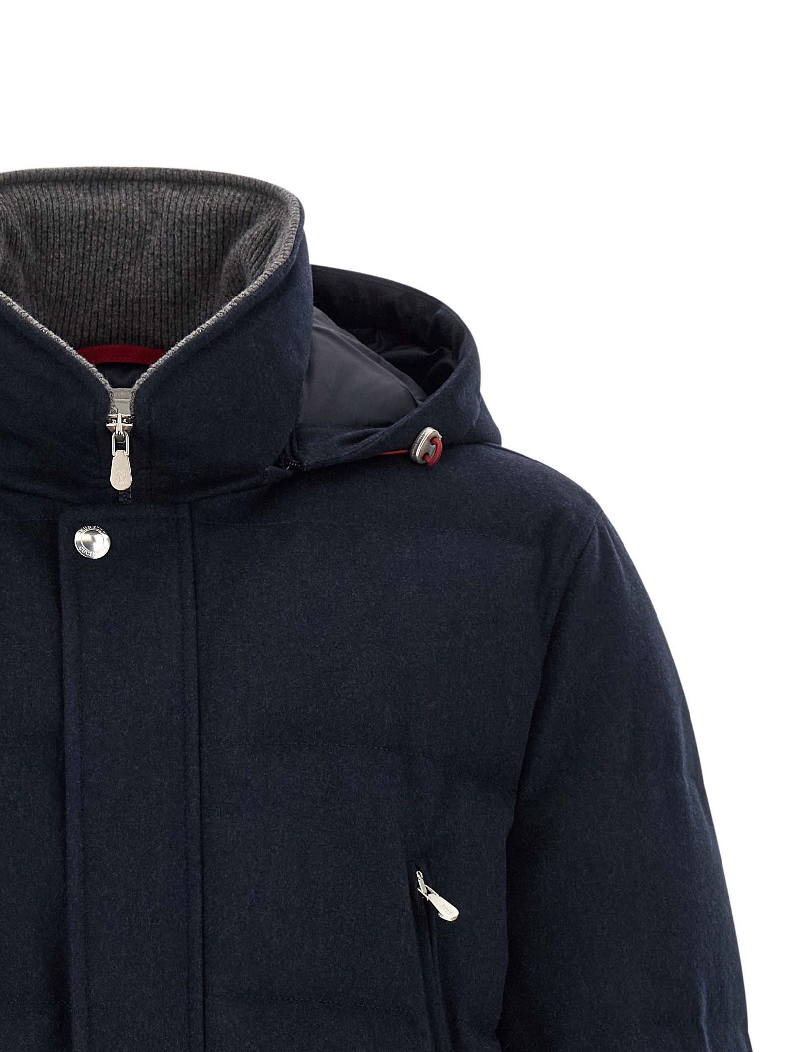 Wool Men's Parka - Brunello Cucinelli - Modalova
