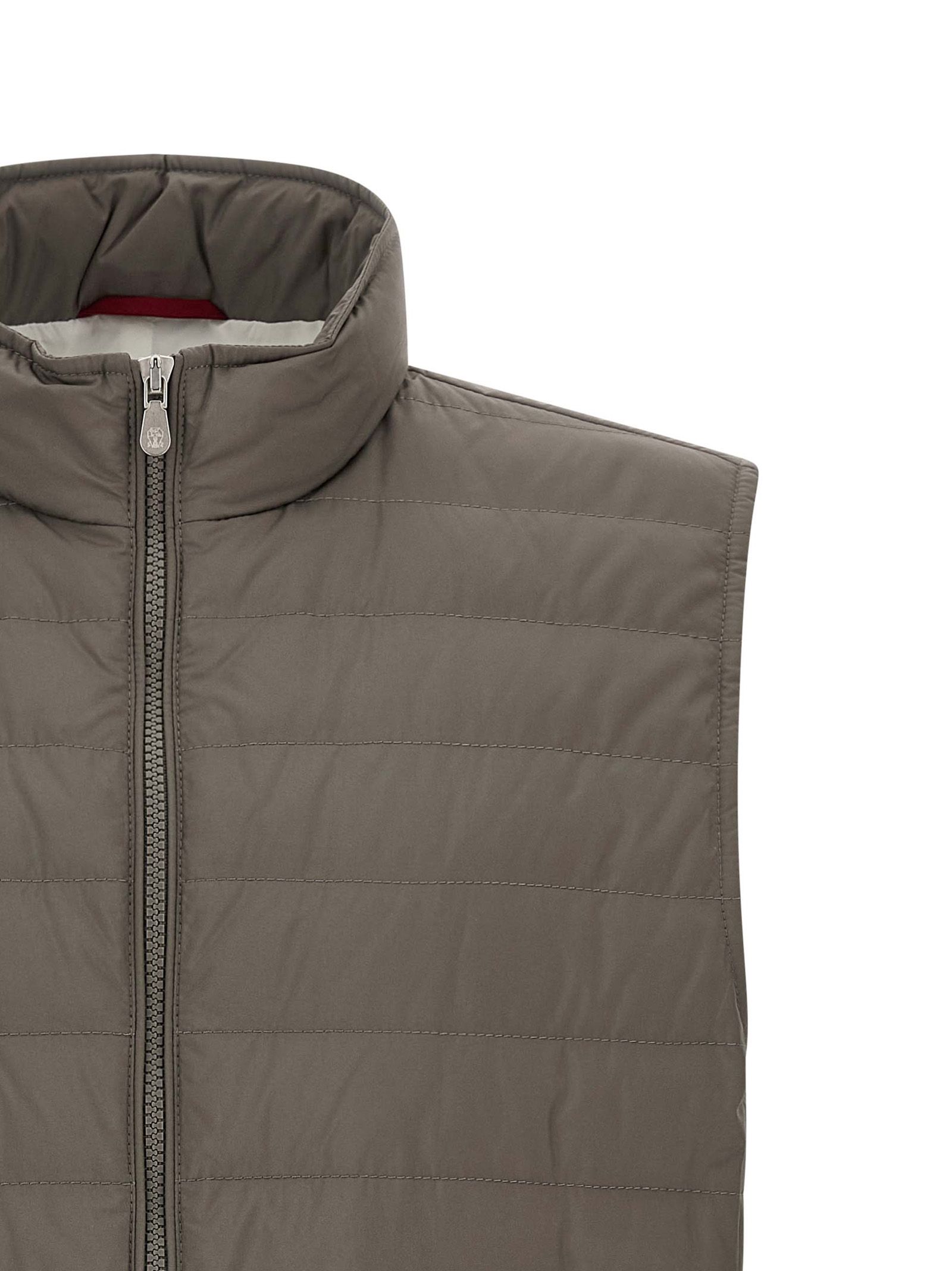 Polyester Sleeveless Men's Jacket - Brunello Cucinelli - Modalova
