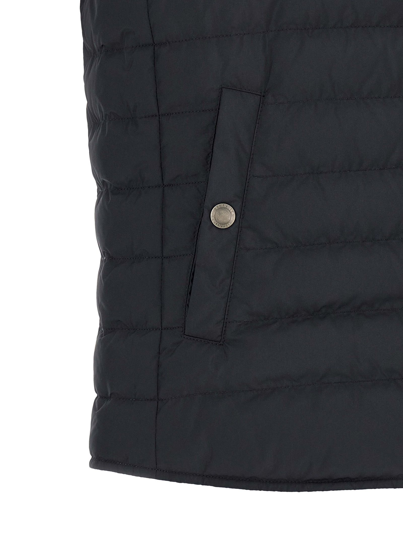 Polyester Sleeveless Men's Jacket - Brunello Cucinelli - Modalova