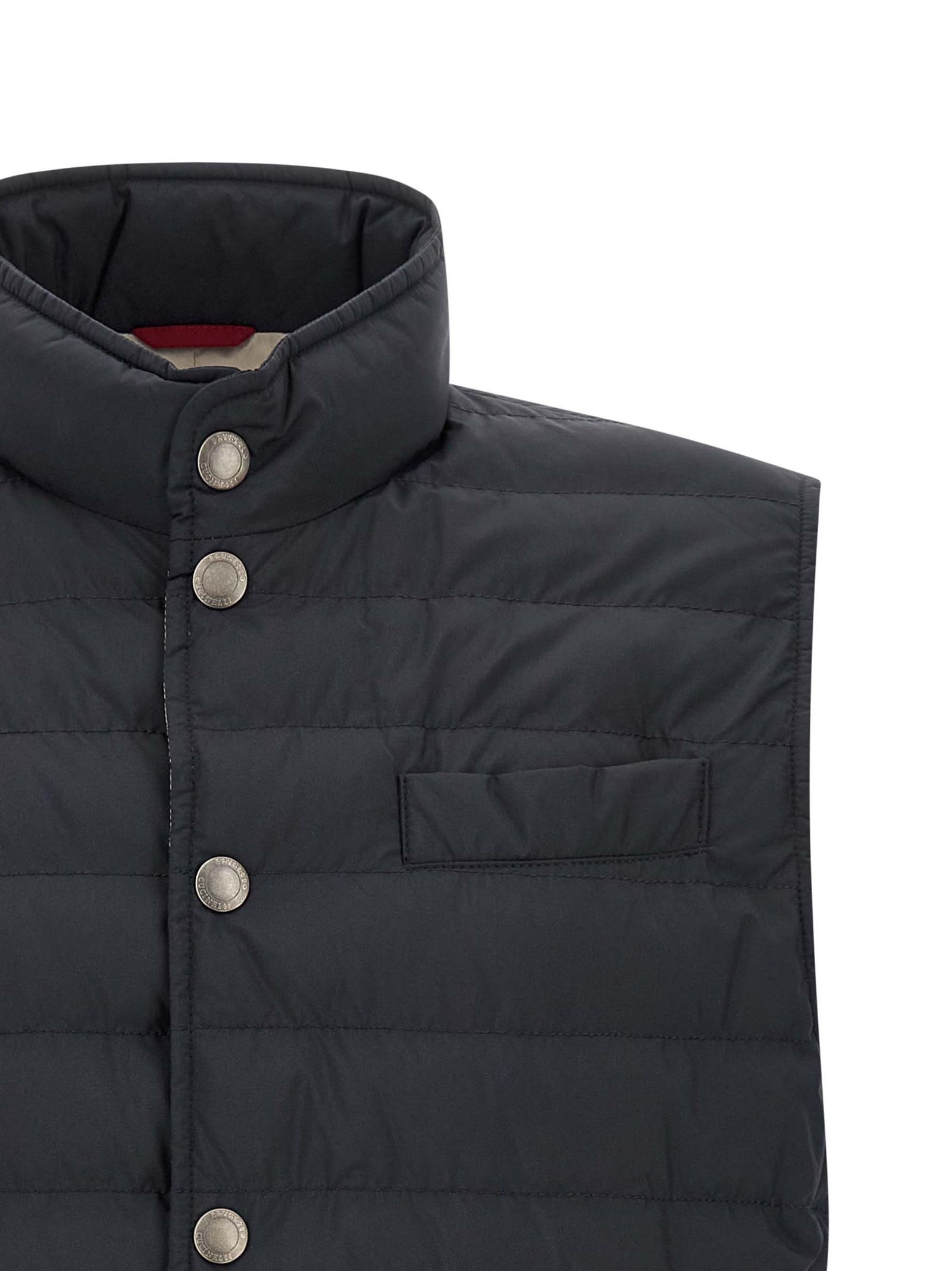 Polyester Sleeveless Men's Jacket - Brunello Cucinelli - Modalova