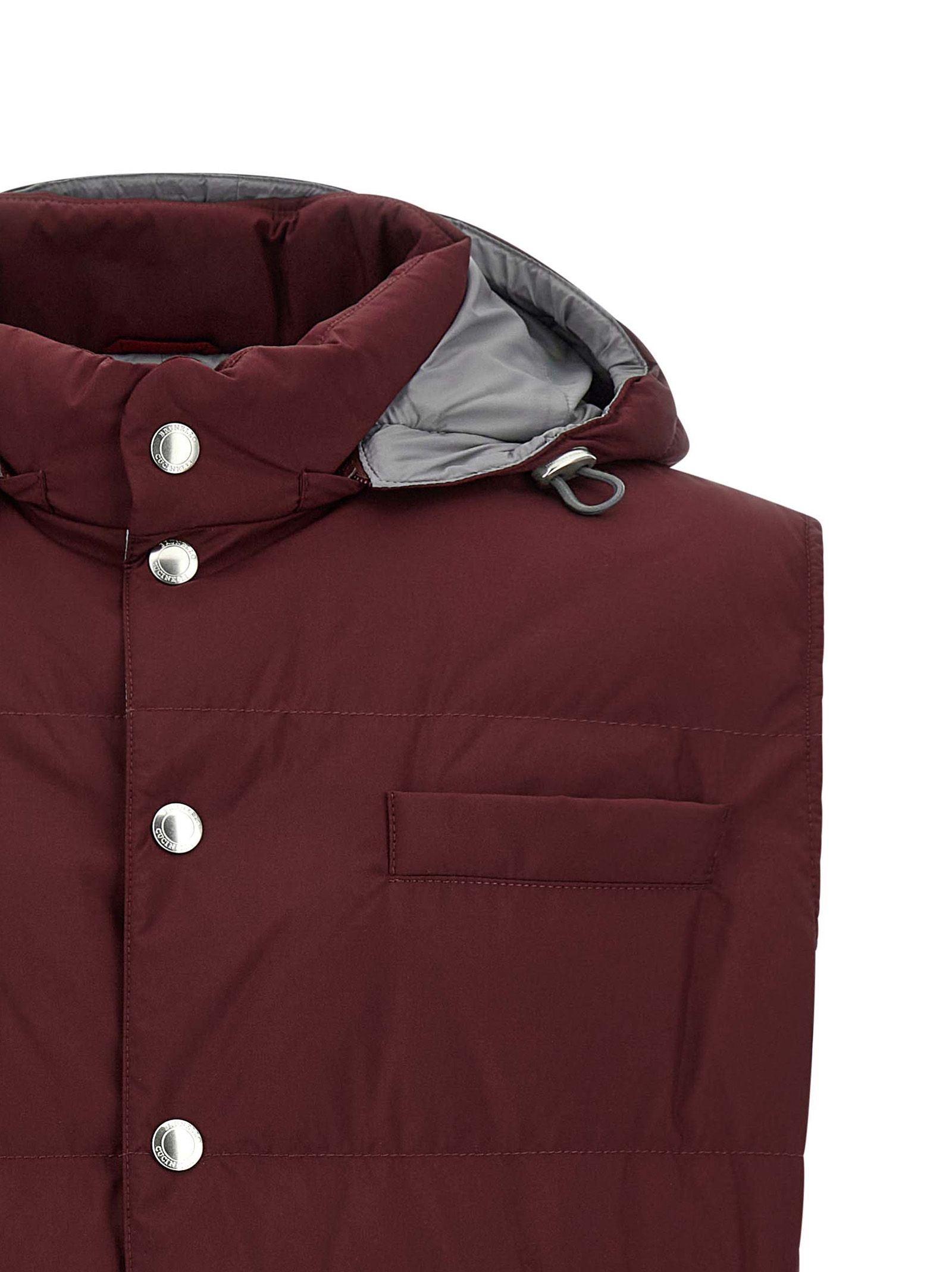 Polyester Sleeveless Men's Jacket - Brunello Cucinelli - Modalova