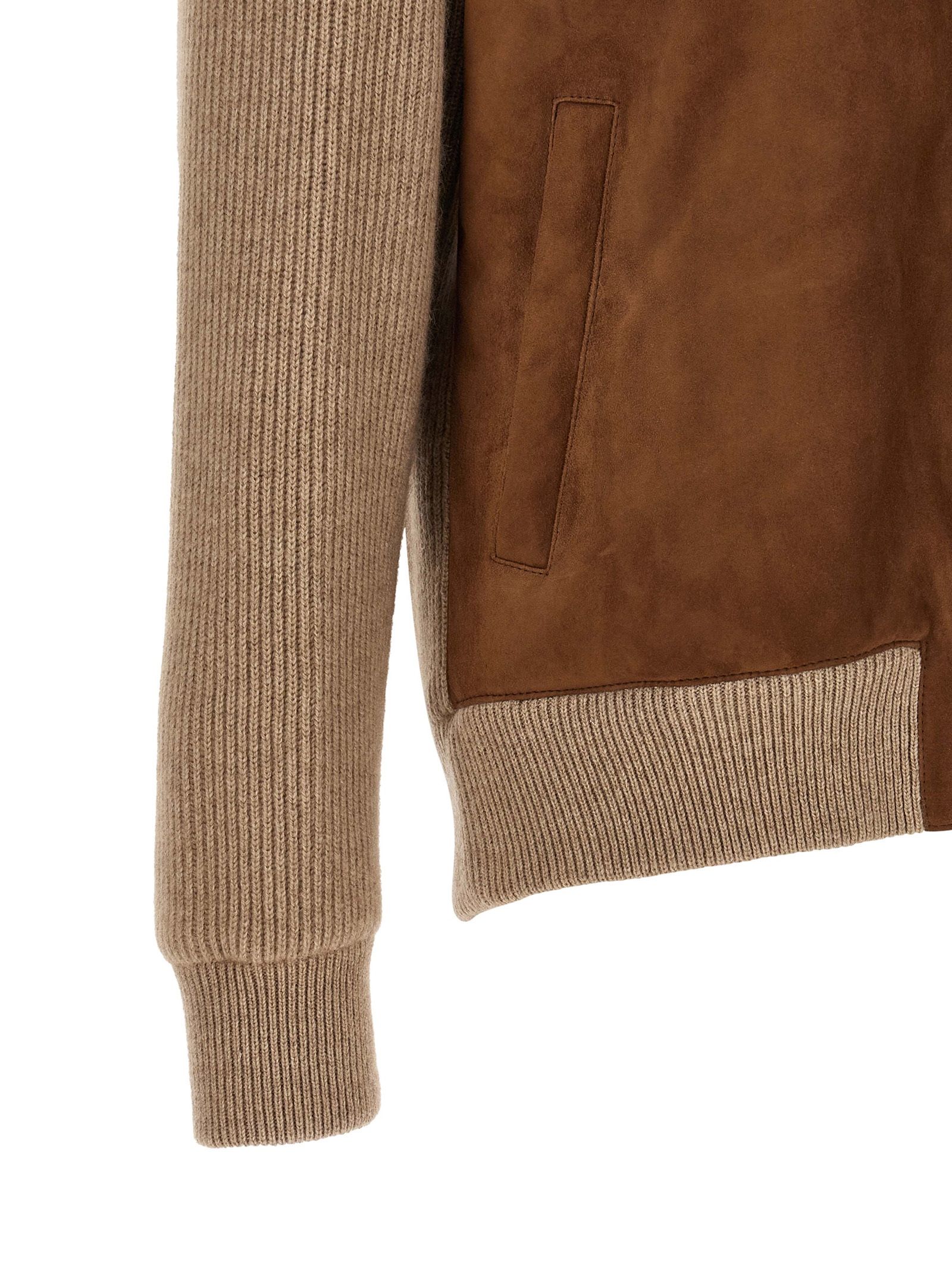 Lamb Leather Men's Bomber - Brunello Cucinelli - Modalova