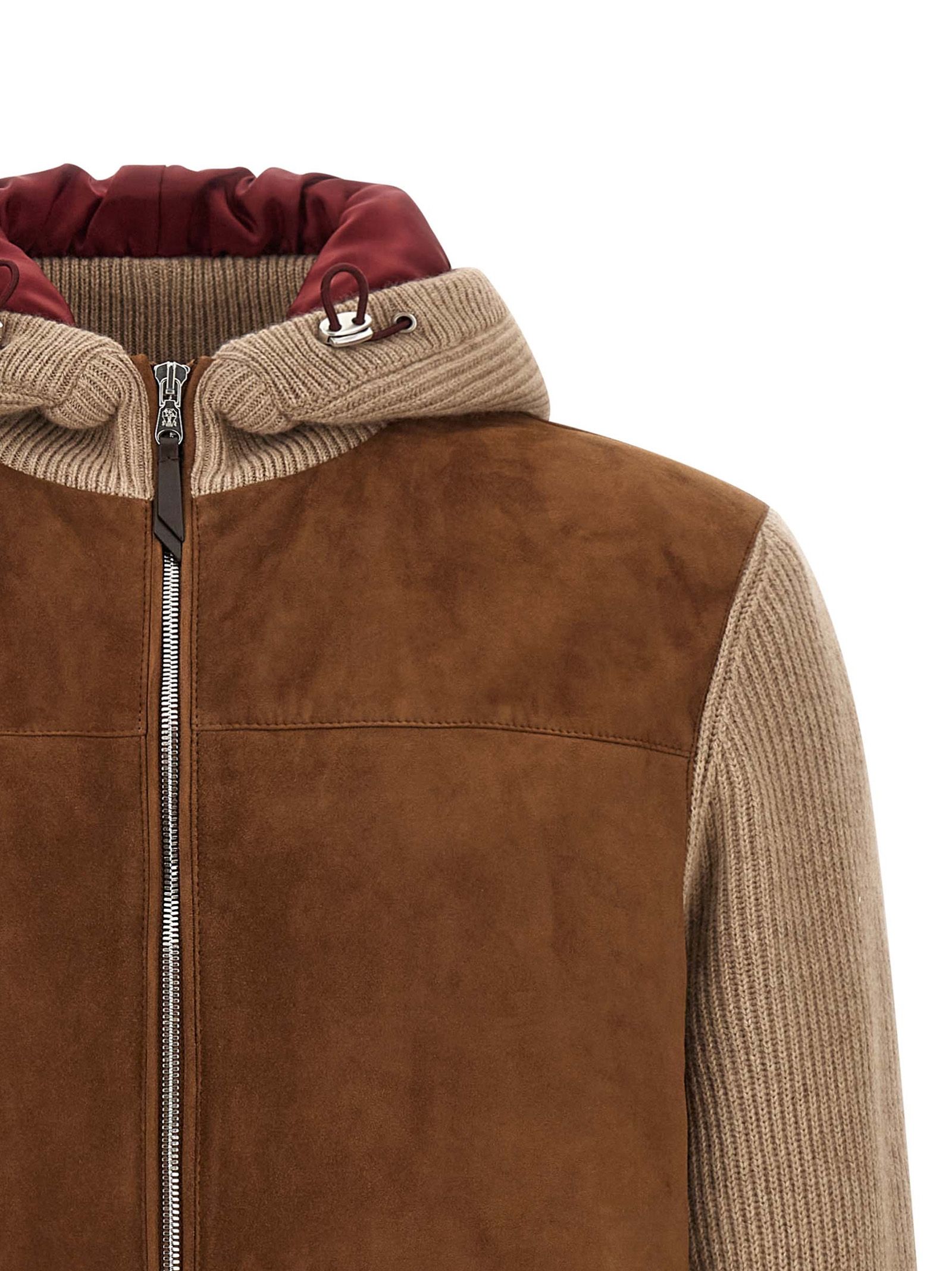 Lamb Leather Men's Bomber - Brunello Cucinelli - Modalova