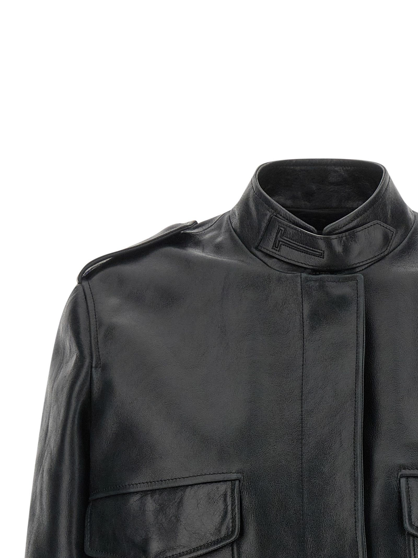 Lamb Leather Leather Women's Jacket - Tom Ford - Modalova