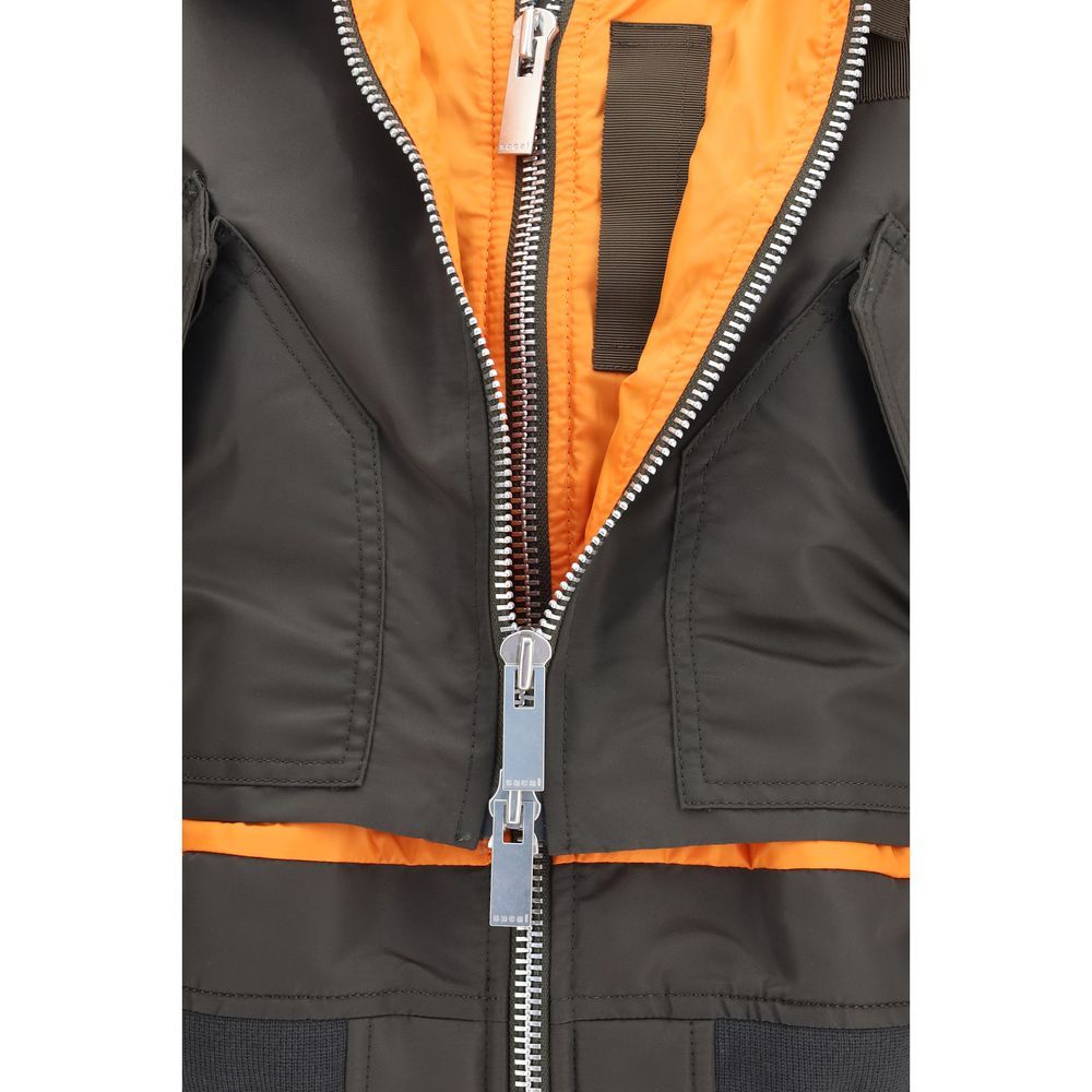 Sacai Bicolor Nylon Women's Bomber - Sacai - Modalova