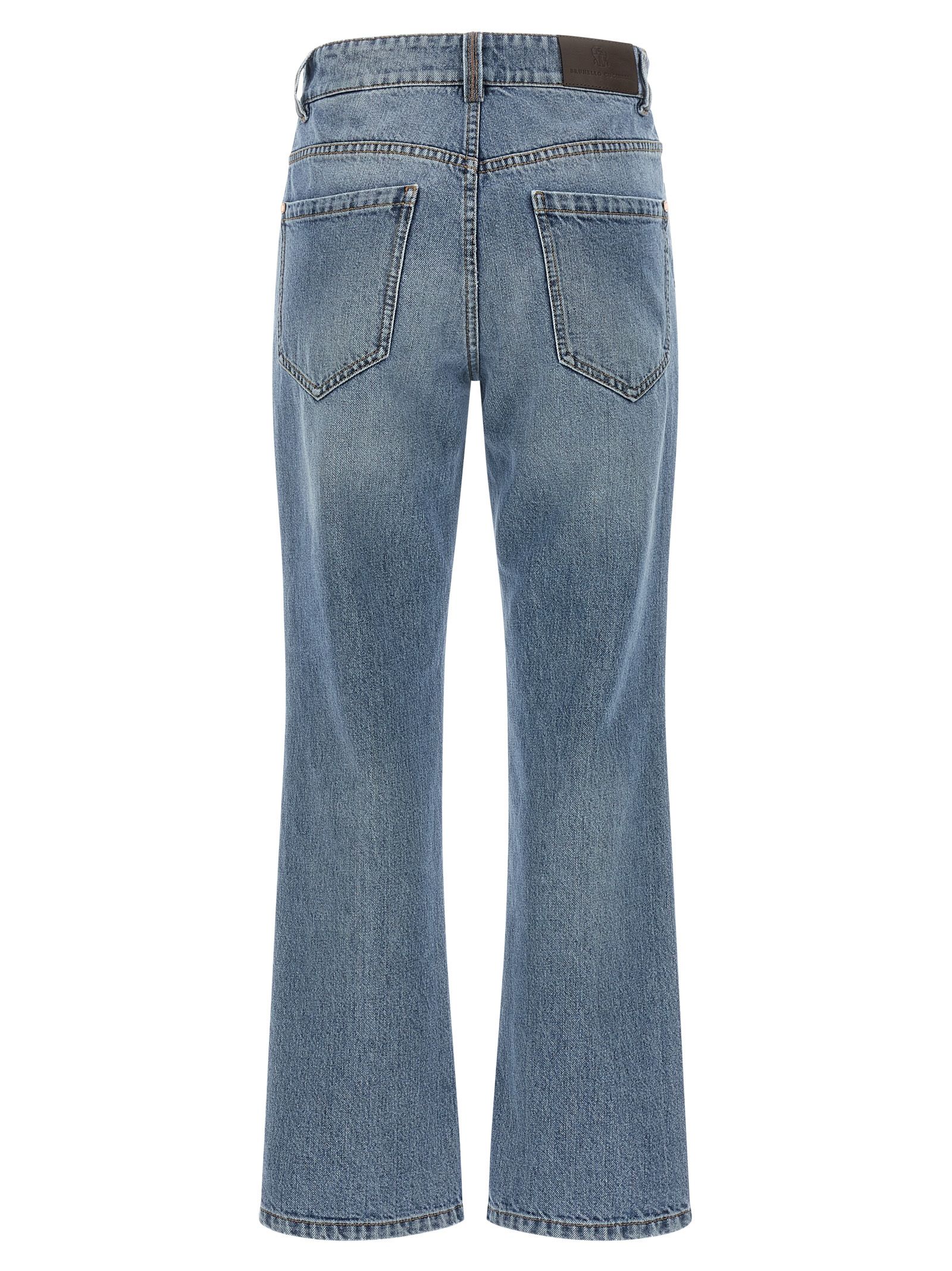 Cotton Relaxed Fit Women's Jeans - Brunello Cucinelli - Modalova