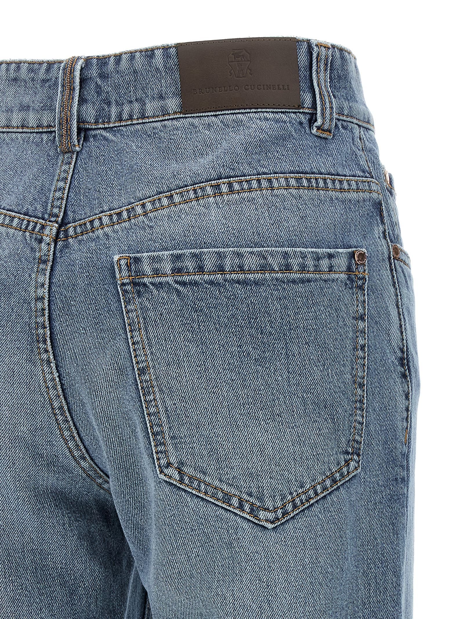 Cotton Relaxed Fit Women's Jeans - Brunello Cucinelli - Modalova