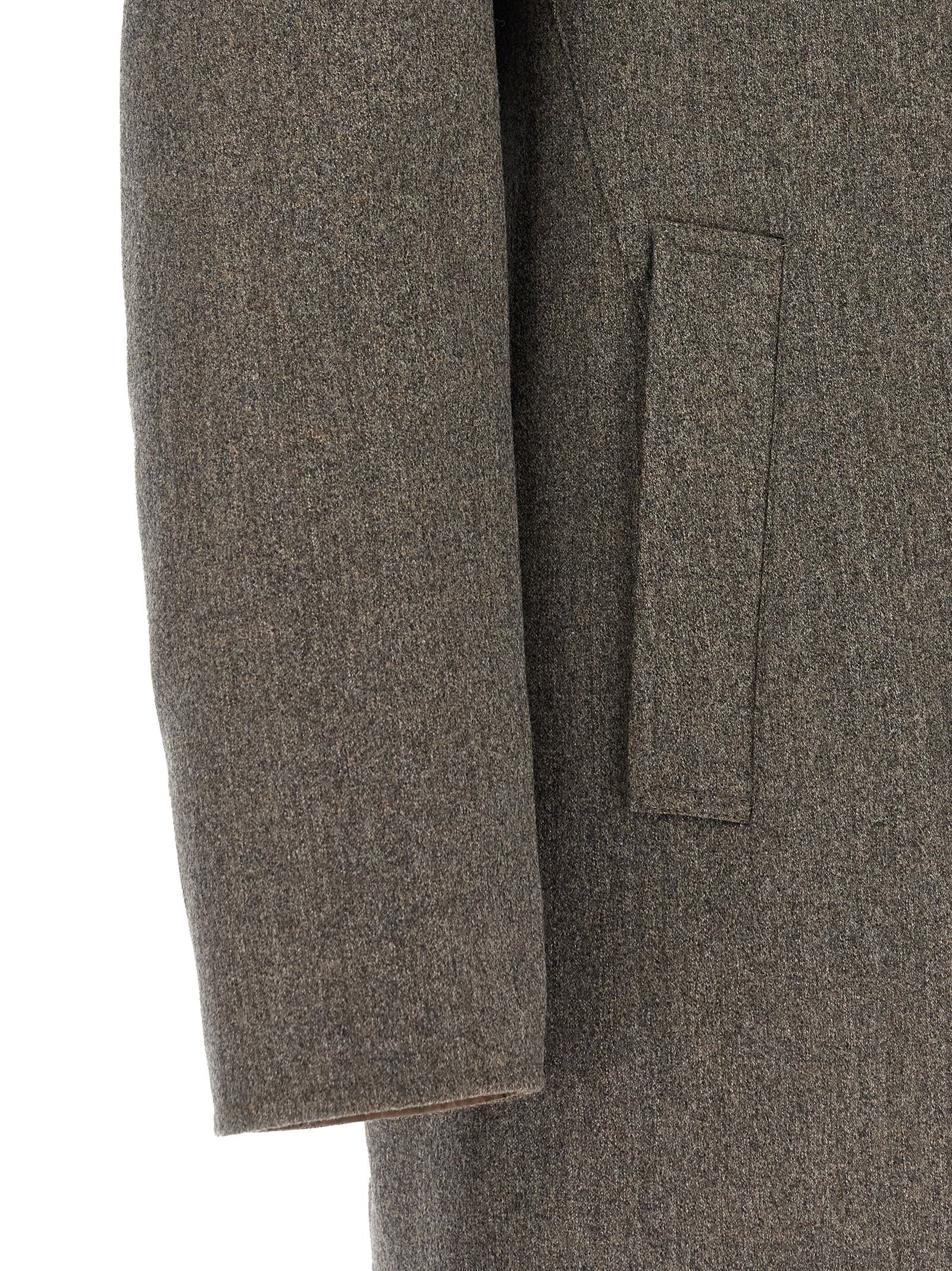Pal Zileri Brown Wool Men's Coat - Pal Zileri - Modalova