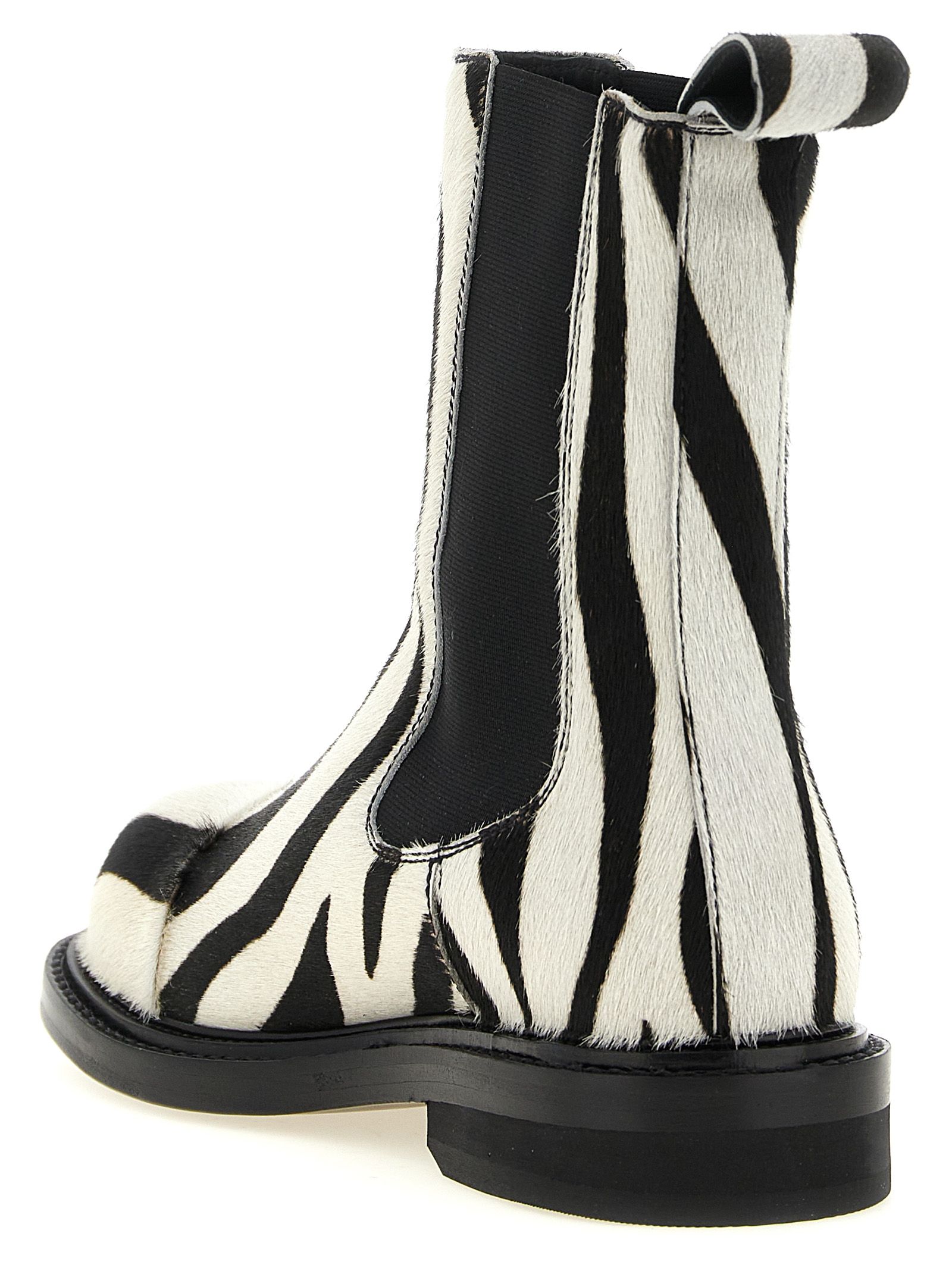 Calfskin Ankle Women's Boots - Moschino - Modalova