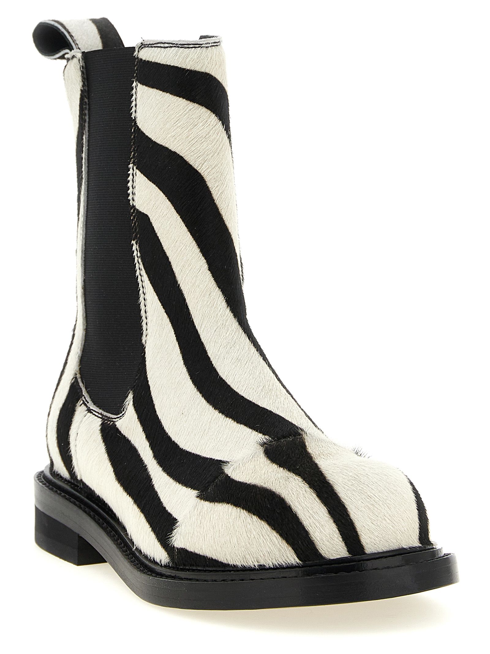 Calfskin Ankle Women's Boots - Moschino - Modalova