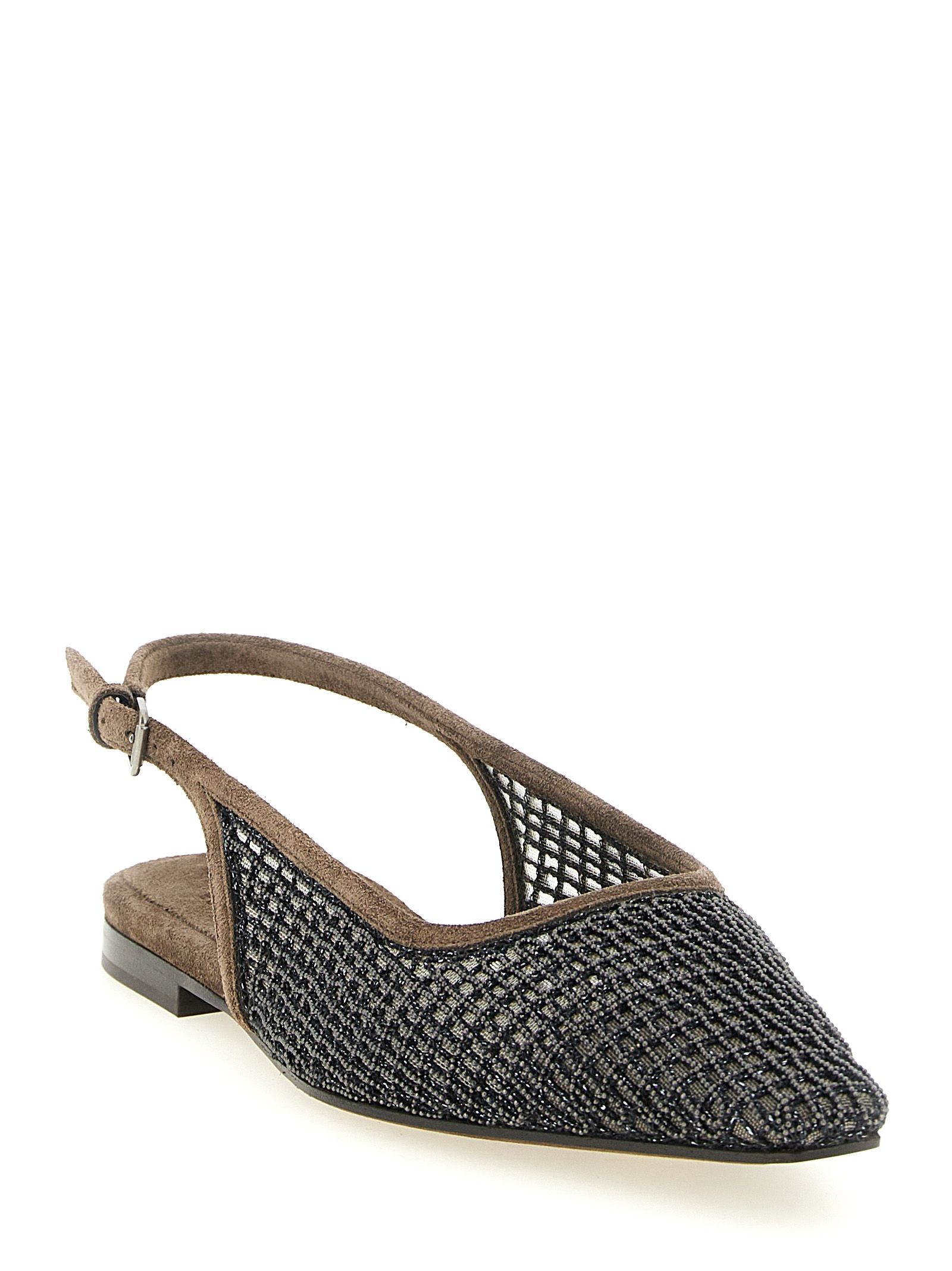 Calfskin Ballet Women's Flats - Brunello Cucinelli - Modalova