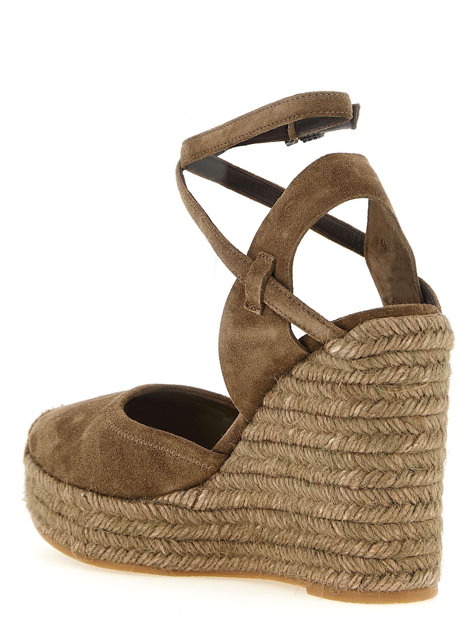 Calfskin Wedge Women's Sandals - Brunello Cucinelli - Modalova