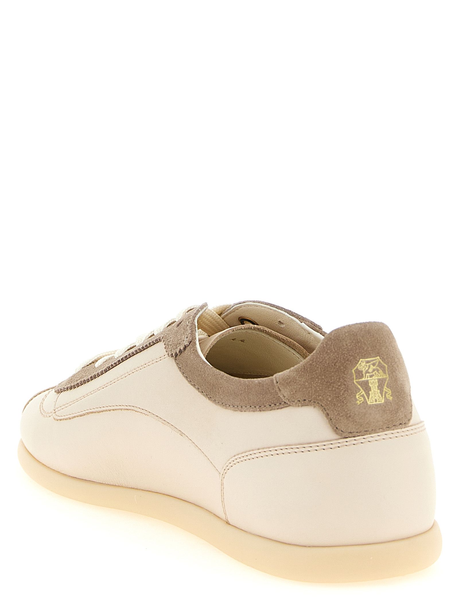 Calfskin Low Top Men's Sneakers - Brunello Cucinelli - Modalova