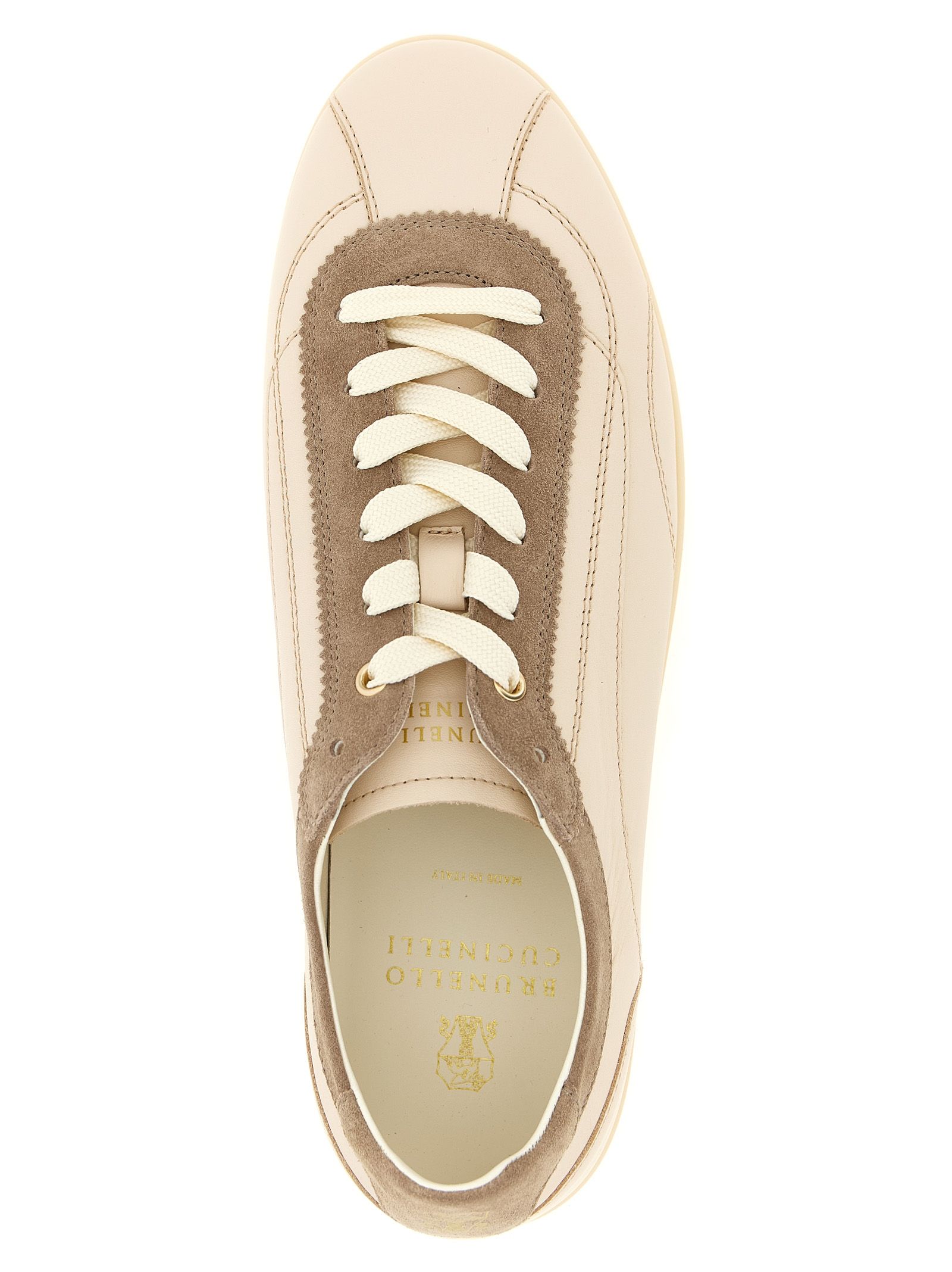 Calfskin Low Top Men's Sneakers - Brunello Cucinelli - Modalova