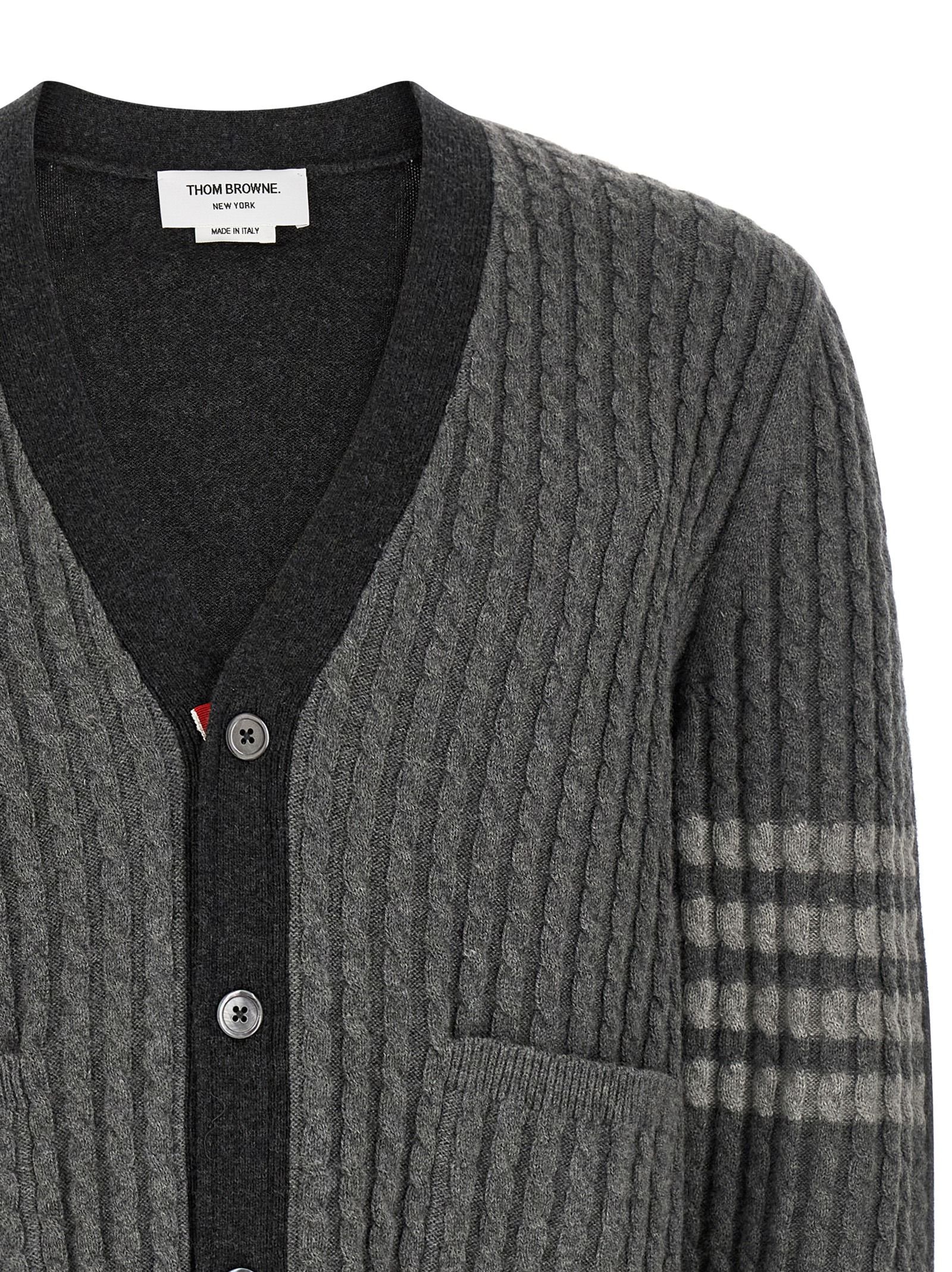Virgin Wool Men's Cardigan - Thom Browne - Modalova
