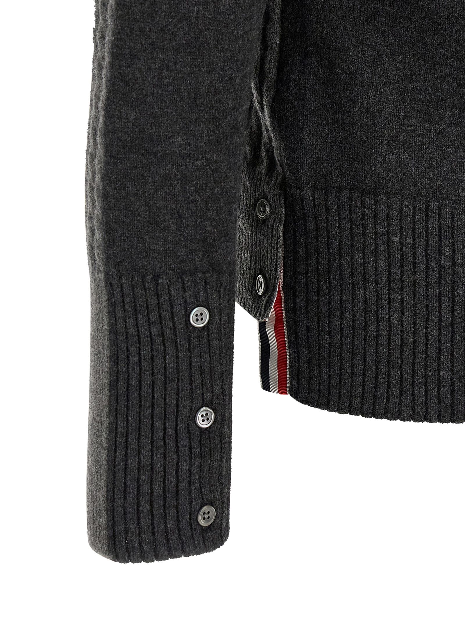 Virgin Wool Polo Men's Shirt - Thom Browne - Modalova