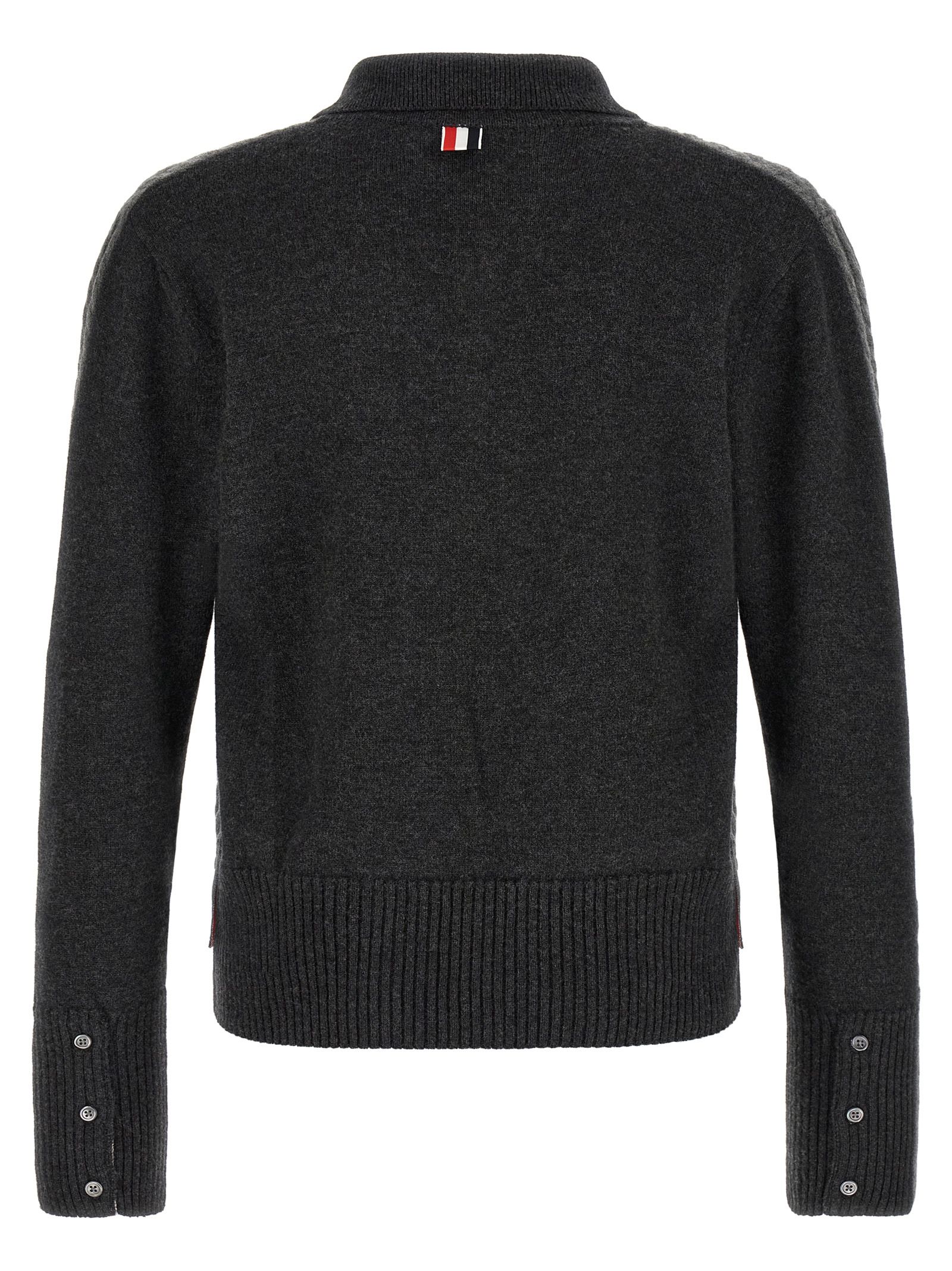 Virgin Wool Polo Men's Shirt - Thom Browne - Modalova