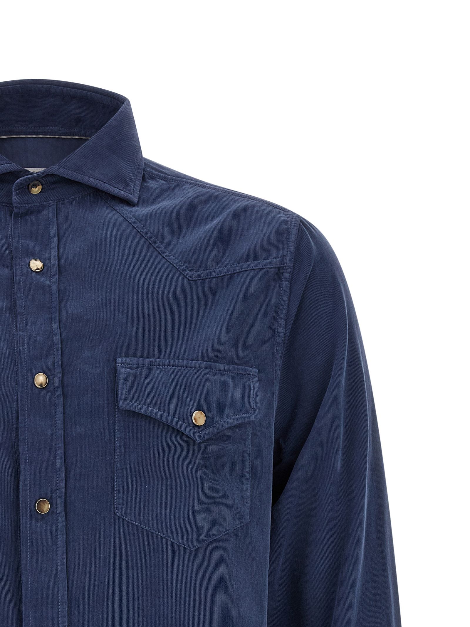 Cotton Men's Blouse - Brunello Cucinelli - Modalova