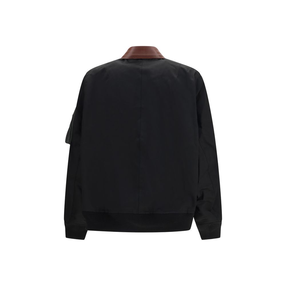 Sacai Black Cotton Men's Bomber - Sacai - Modalova