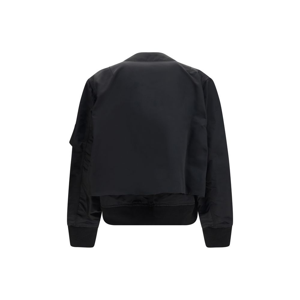 Sacai Black Cotton Men's Bomber - Sacai - Modalova