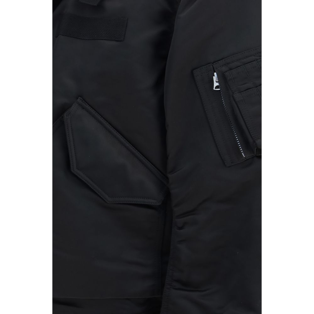 Sacai Black Cotton Men's Bomber - Sacai - Modalova