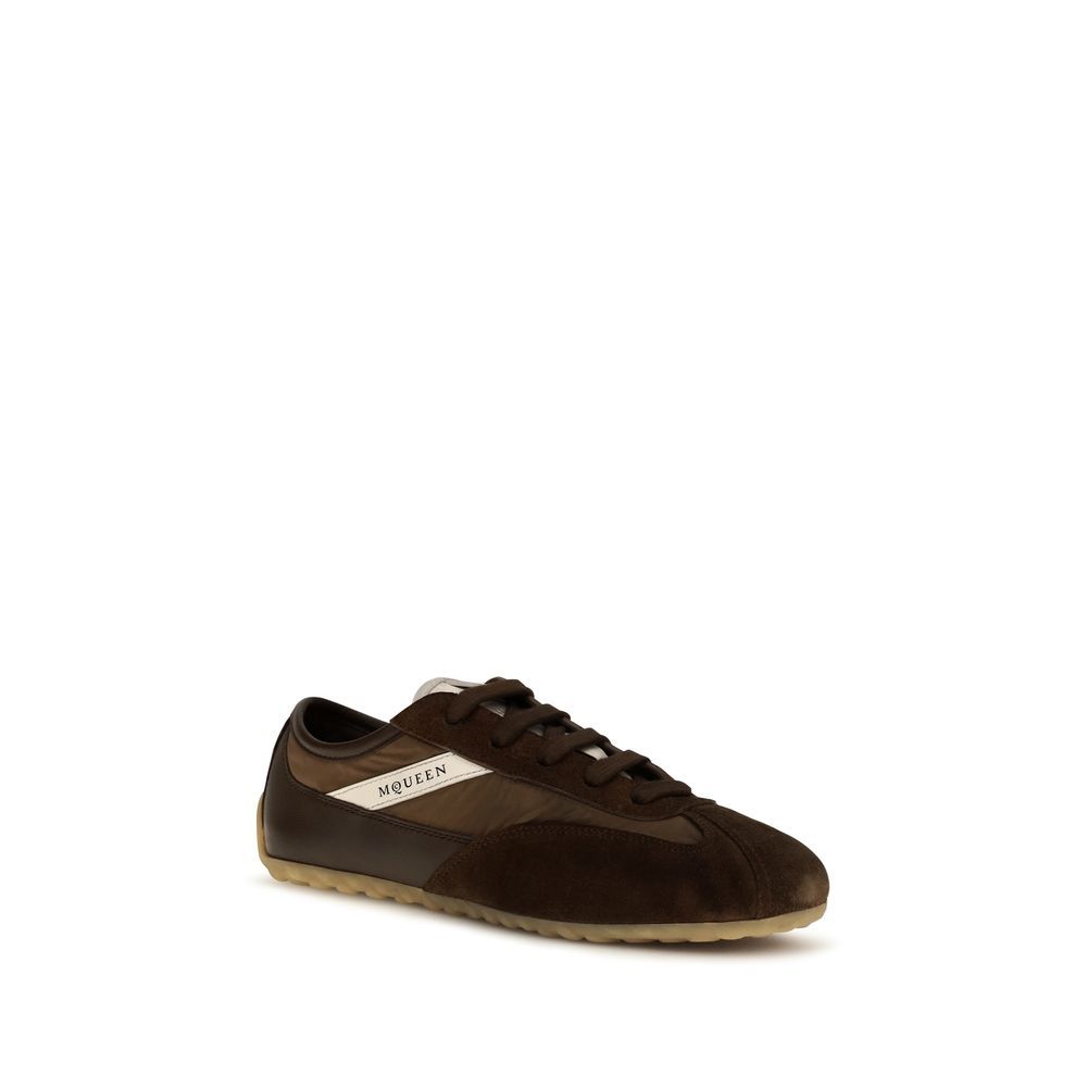 Suede Leather Athletic Women's Sneakers - Alexander McQueen - Modalova