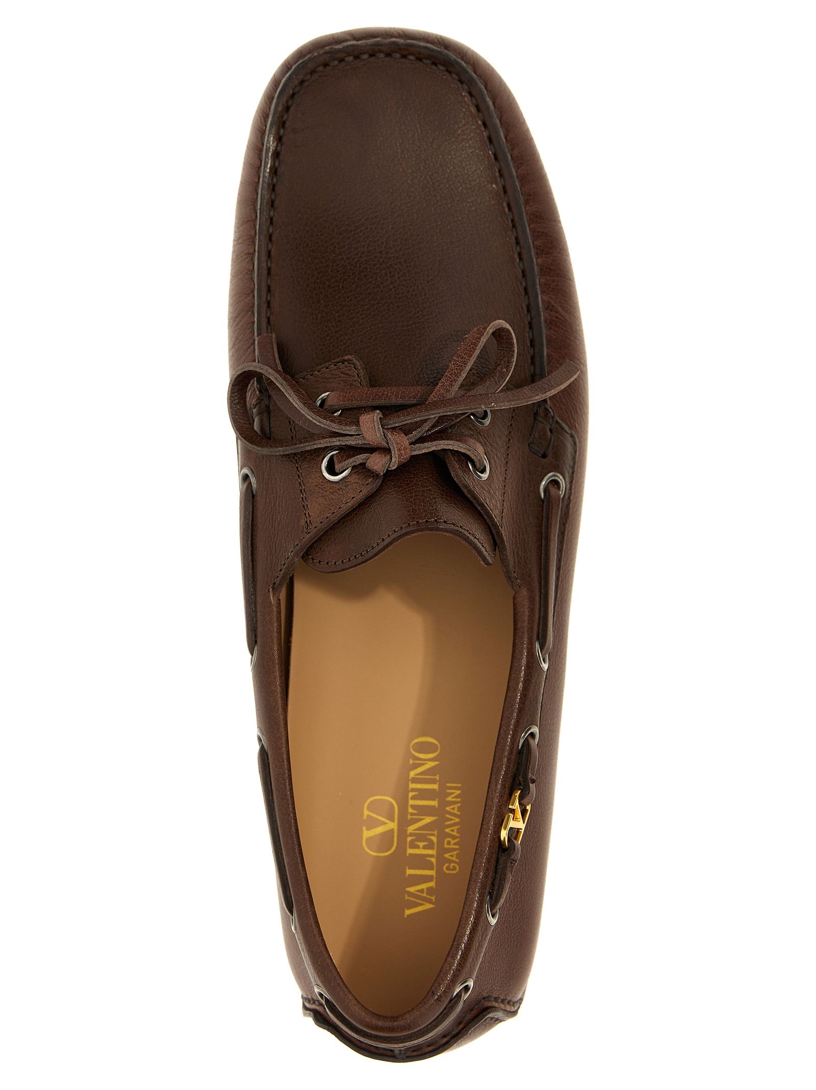 Buffalo Leather Slip-On Men's Loafers - Valentino Garavani - Modalova