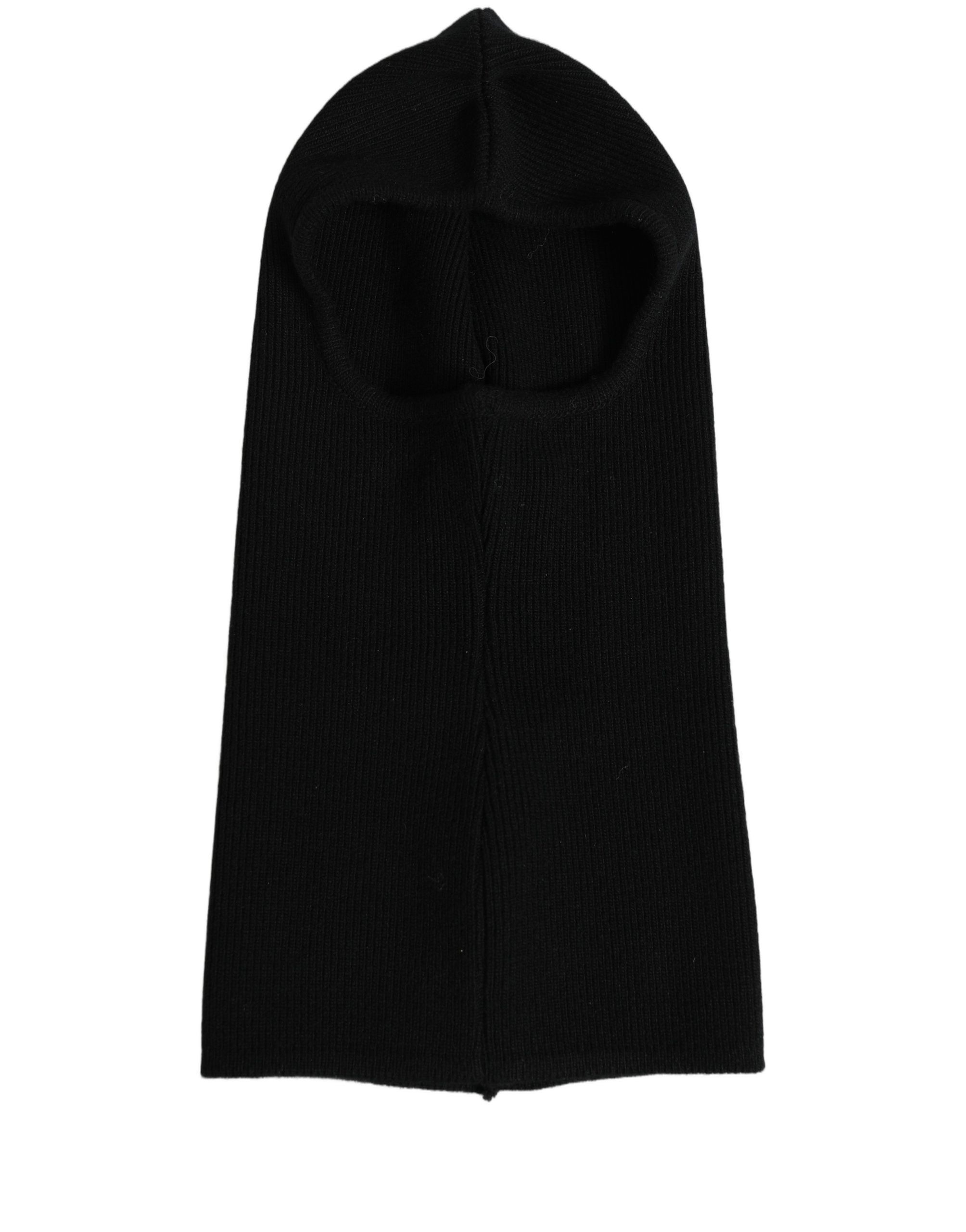 Men Wool Ribbed Knit Balaclava Wrap One Size Men's Hat - Dolce & Gabbana - Modalova