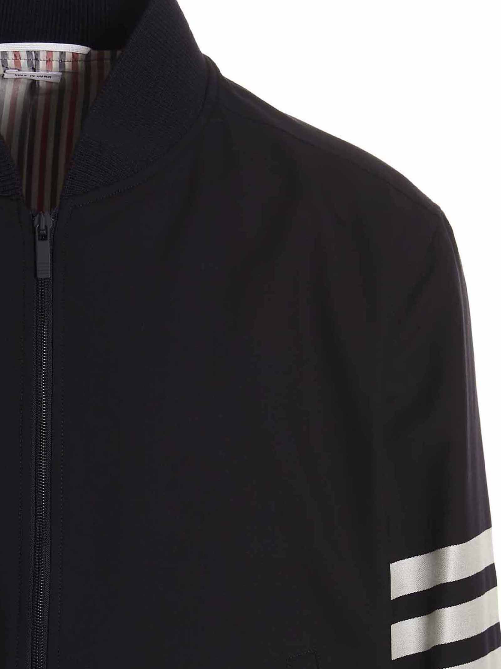 Thom Browne Blue Wool Men's Bomber - Thom Browne - Modalova