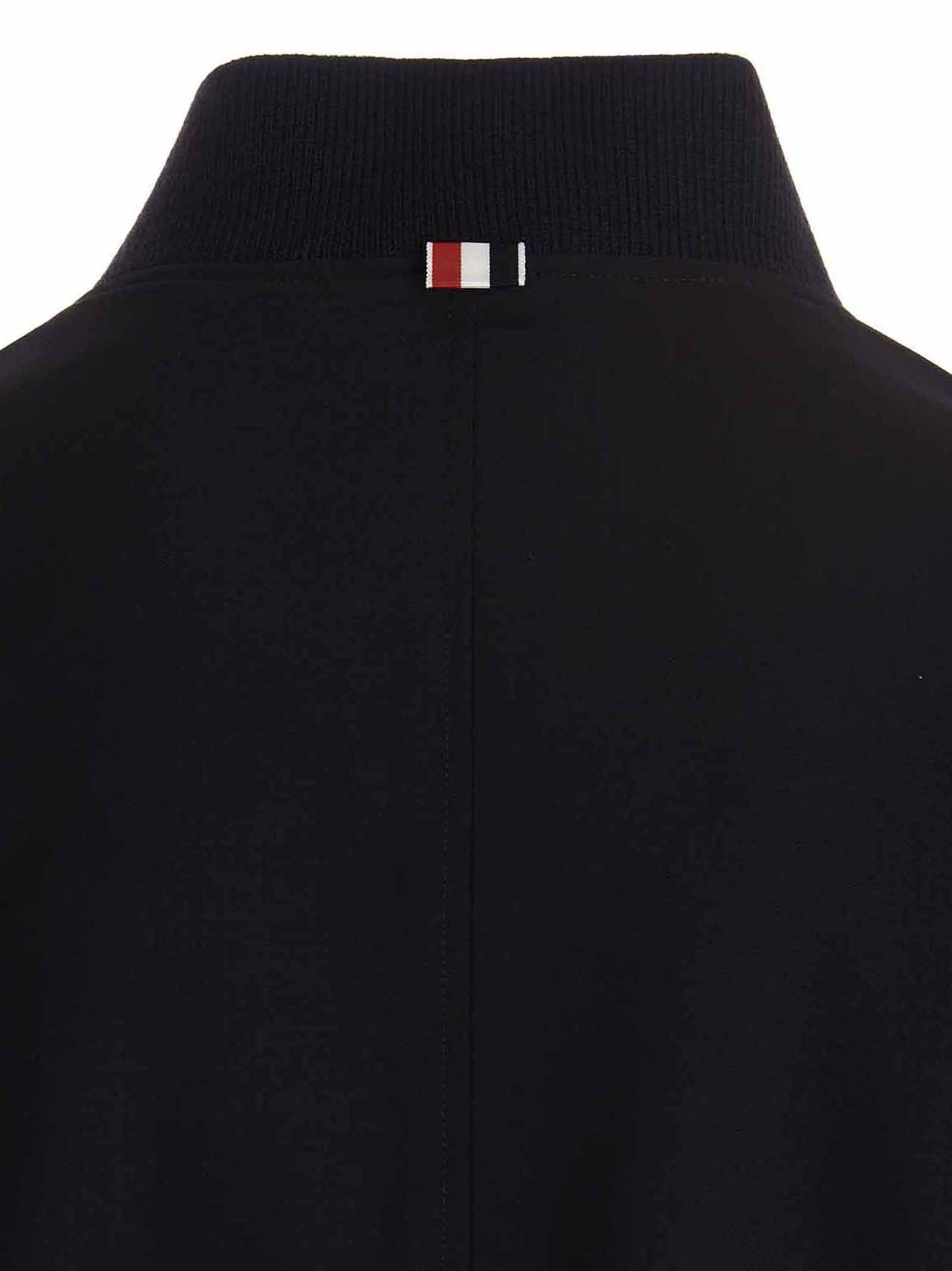 Thom Browne Blue Wool Men's Bomber - Thom Browne - Modalova