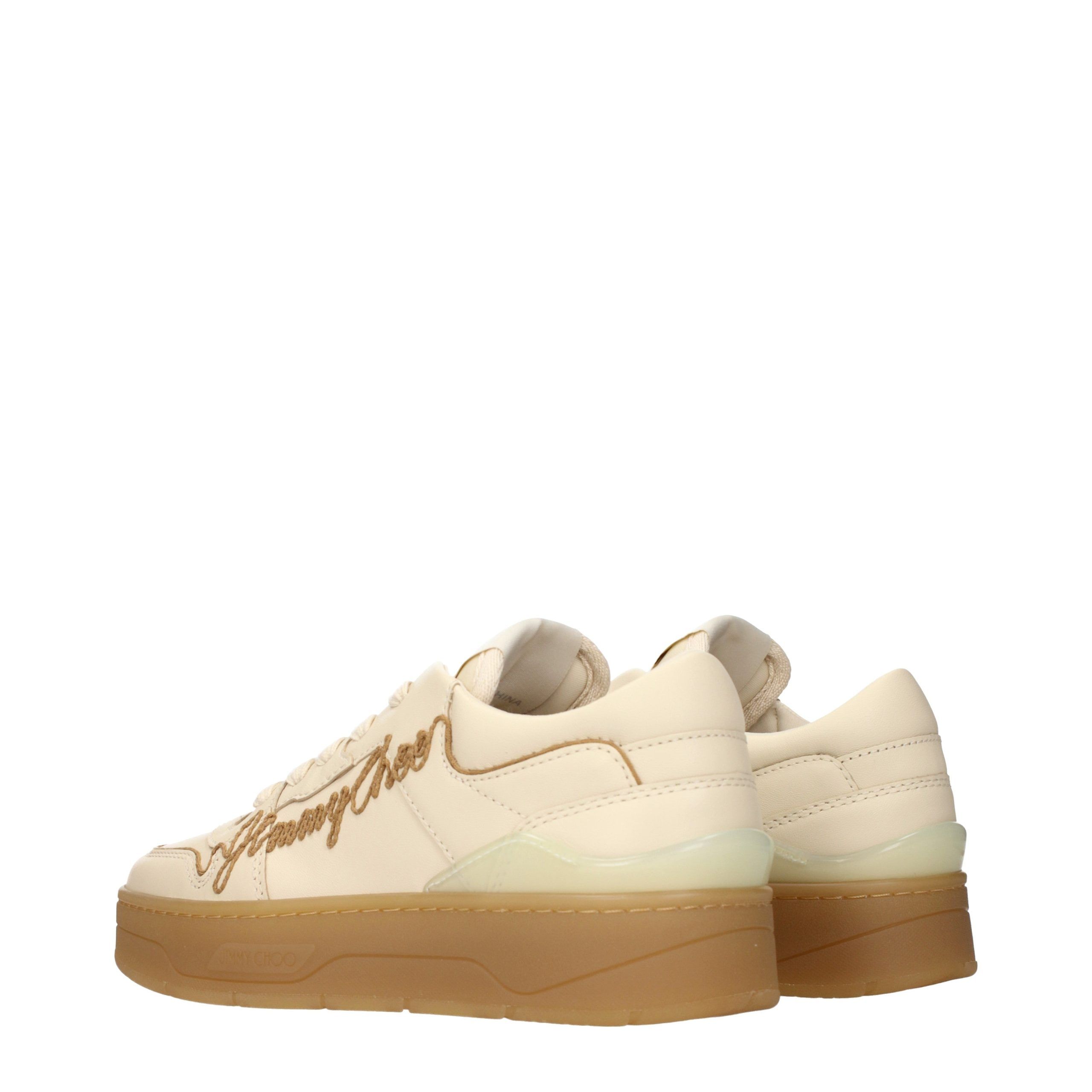 Leather Low Top Women's Sneakers - Jimmy Choo - Modalova
