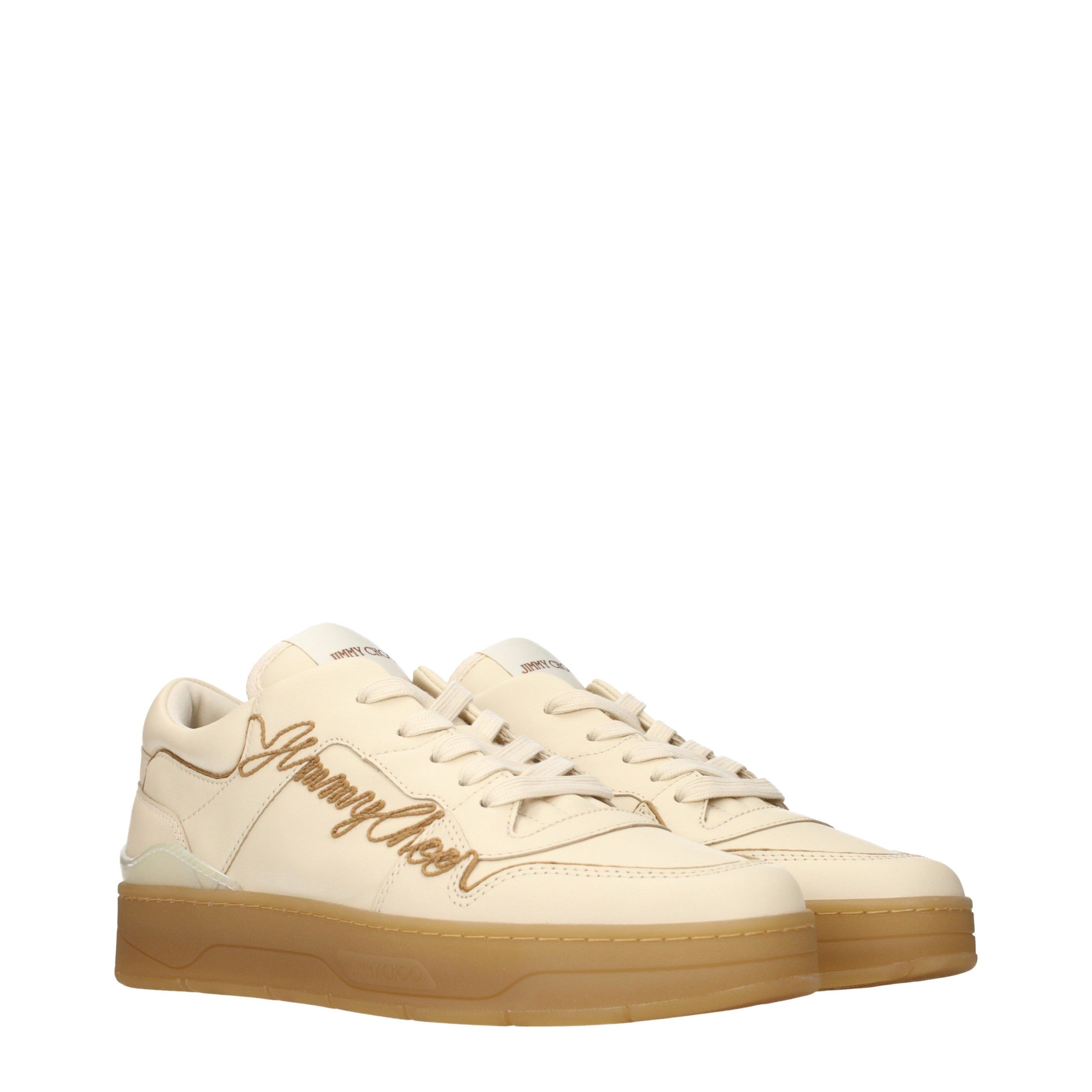 Leather Low Top Men's Sneakers - Jimmy Choo - Modalova