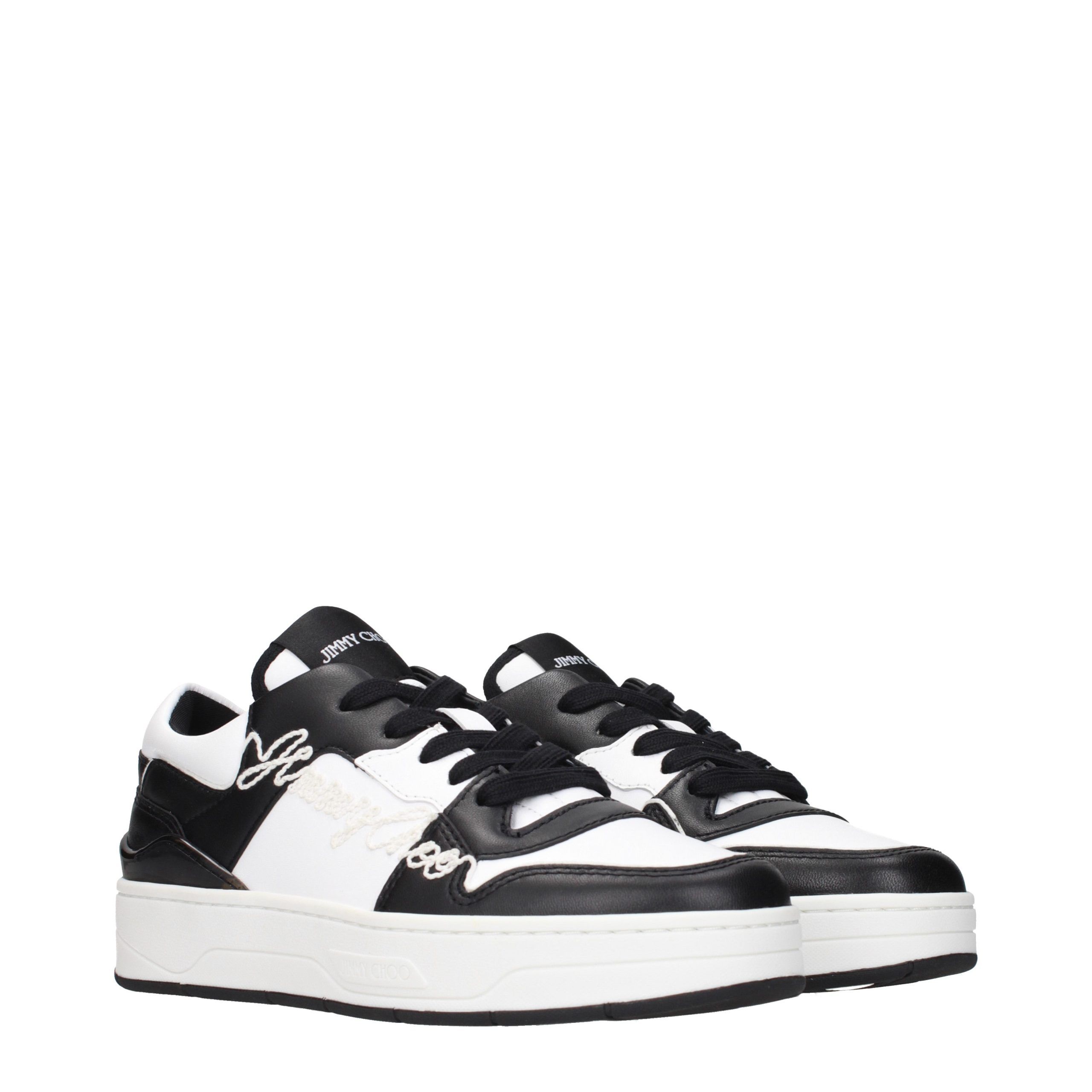 Leather Low Top Women's Sneakers - Jimmy Choo - Modalova