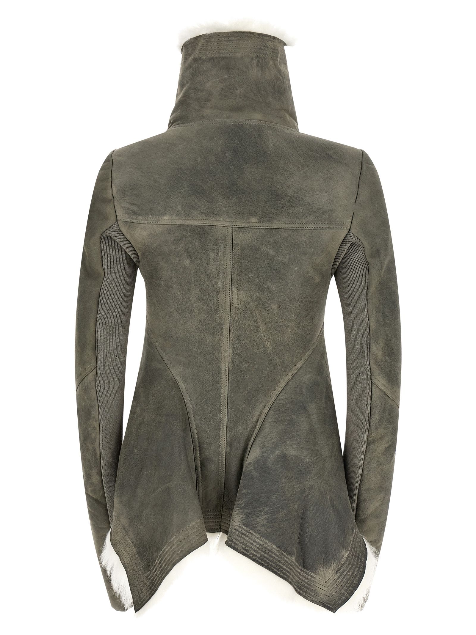 Lamb Fur Leather Women's Jacket - Rick Owens - Modalova