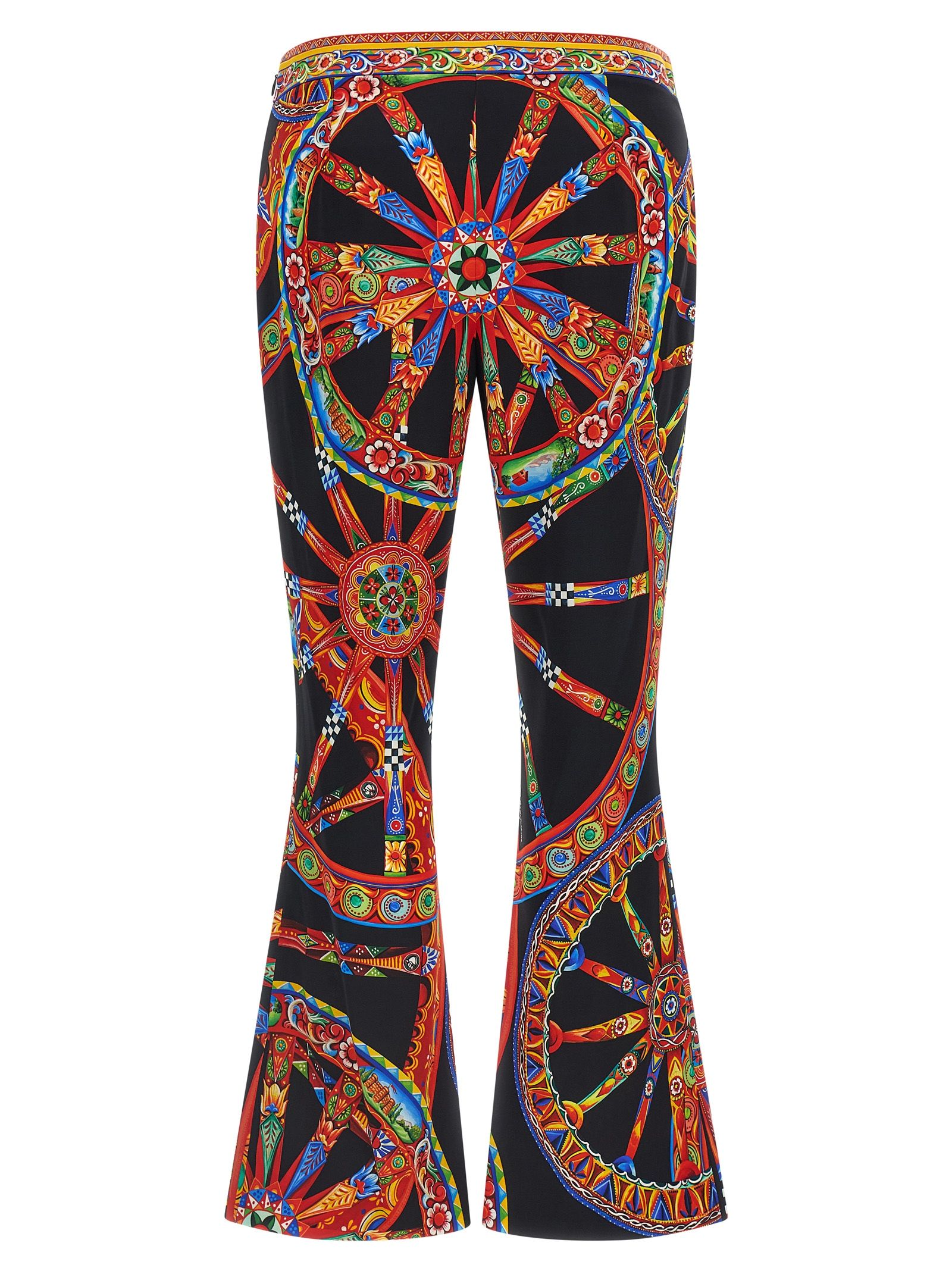Silk Flared Women's Pants - Dolce & Gabbana - Modalova