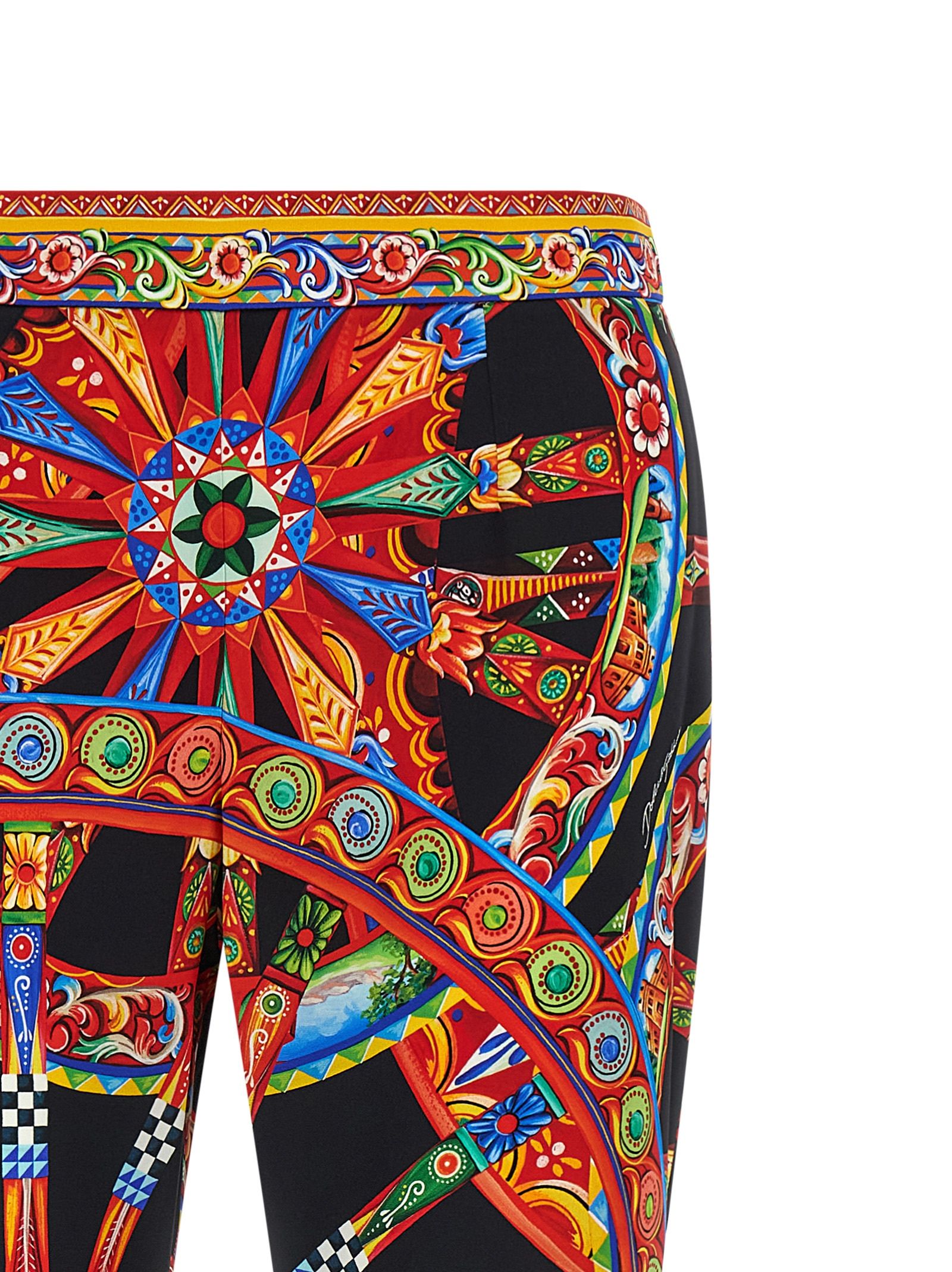 Silk Flared Women's Pants - Dolce & Gabbana - Modalova