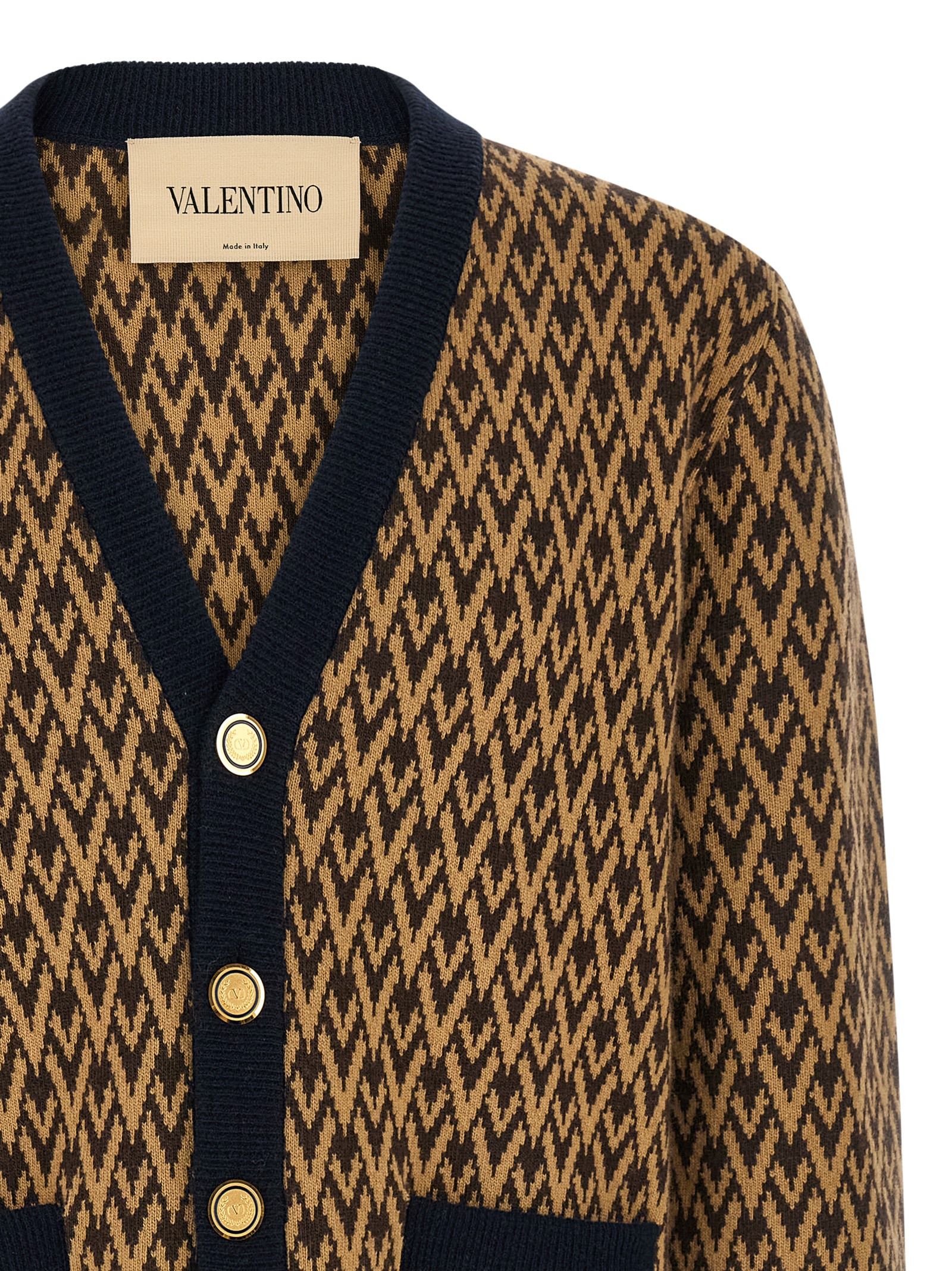 Cashmere Men's Cardigan - Valentino Garavani - Modalova