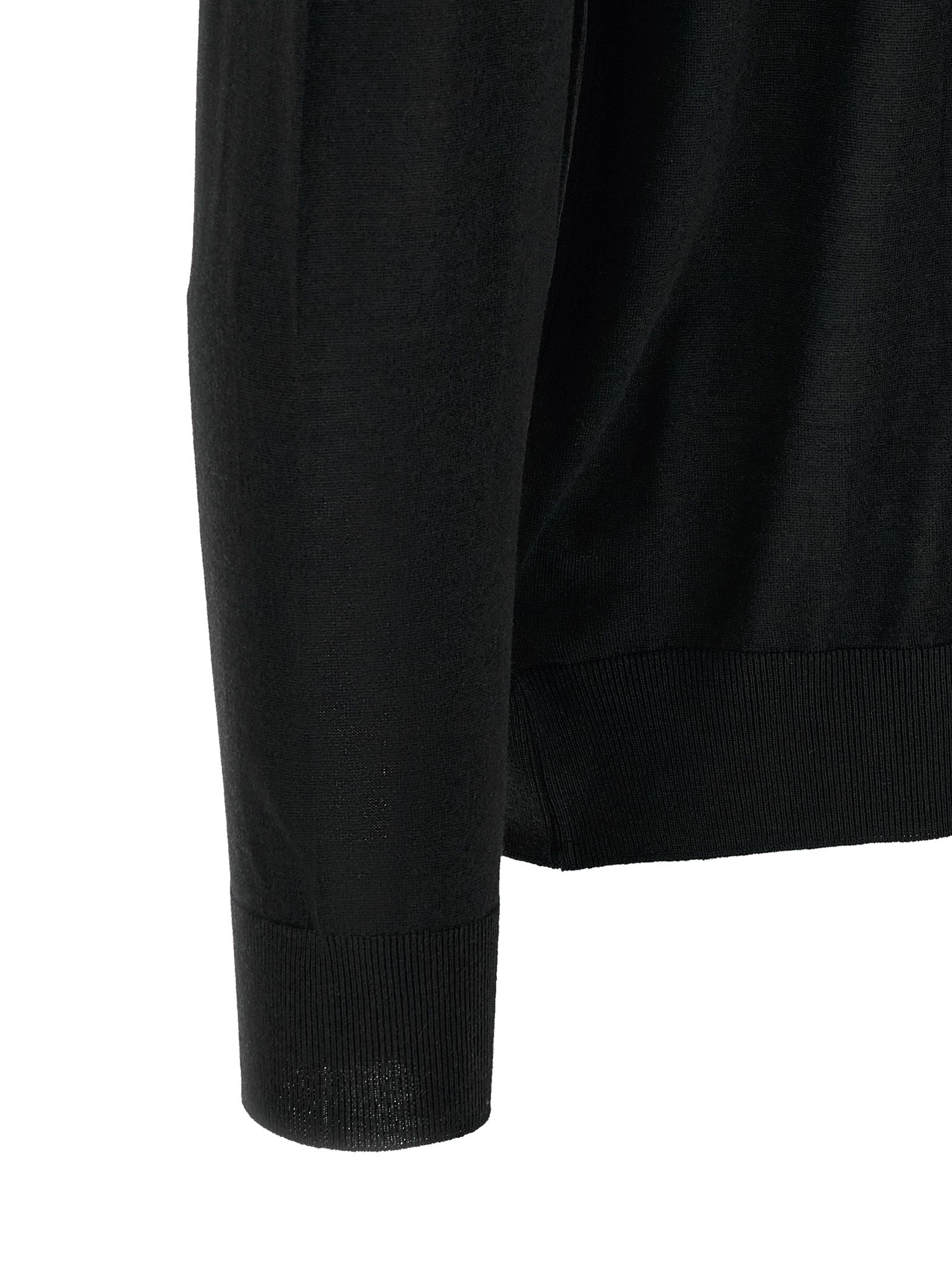 Kiton Black Wool Polo Men's Shirt - Kiton - Modalova